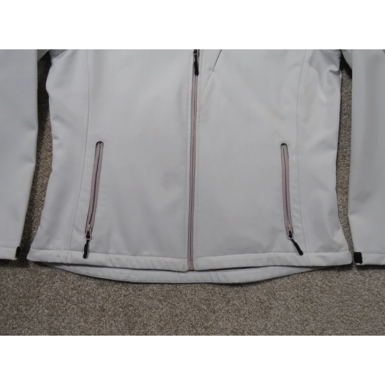 Logo 7 Bootdaddy Womens XL White Zip Up Cowgirl Western Fleece Lined Logo Jacket Size XL / US 12-14 / IT 48-50 - 2 Thumbnail
