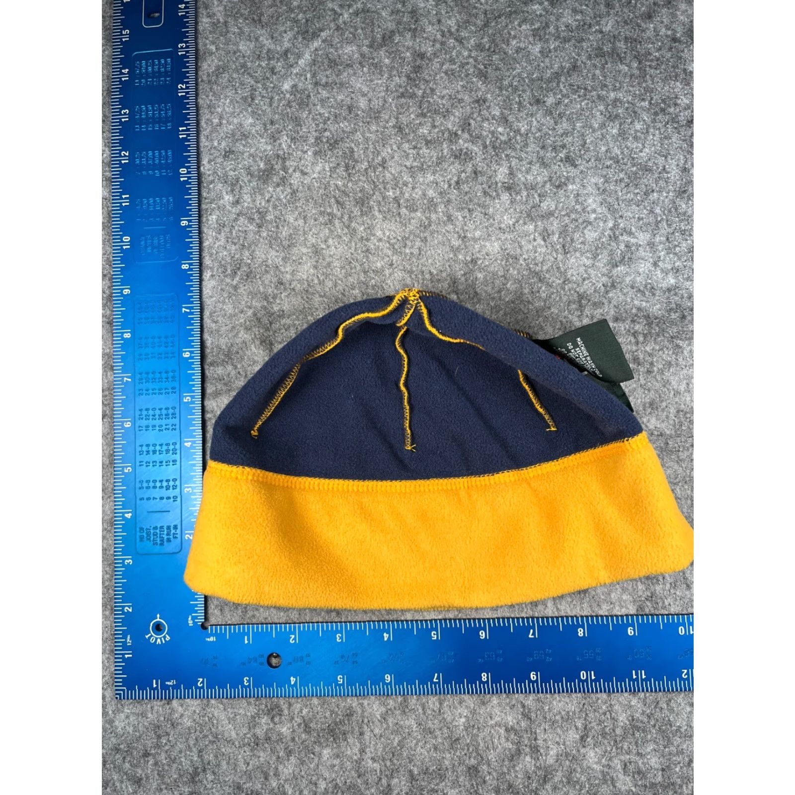 Vintage L.L. Bean Beanie Toque Hat Unisex Adults Yellow 100% Polyester Fleece Striped Knit Winter Winter Ski Logo Size US M / EU 48-50 / 2 - 5 Thumbnail