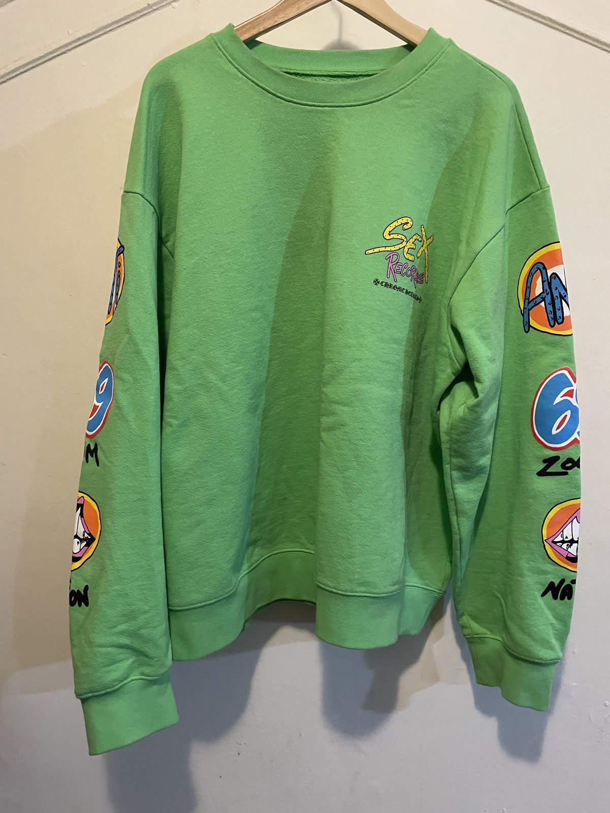 Chrome Hearts CHROME HEARTS MATTY BOY GREEN SEX CREWNECK Sz XXL Size US XXL / EU 58 / 5 - 1 Thumbnail