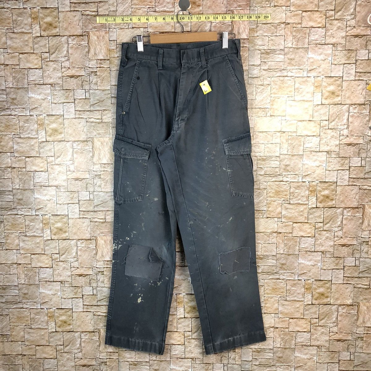Japanese Brand × Vintage G.Ground faded ripped patchwork Cargo Pants #A993 Size US 29 - 1 Thumbnail
