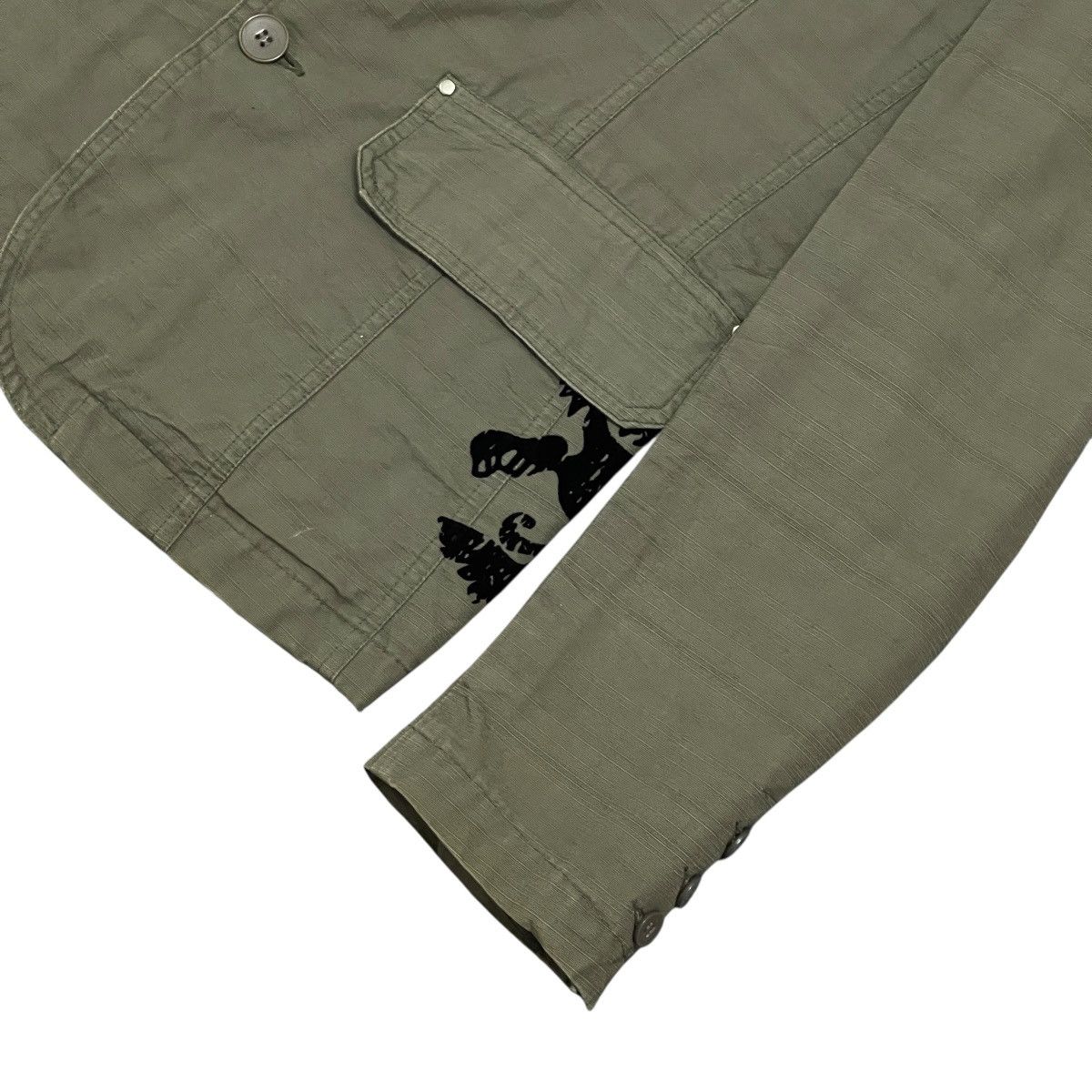 Woolrich Woolen Mills Vintage Woolrich Cargo Pockets Military Field Jacket Size US M / EU 48-50 / 2 - 9 Thumbnail