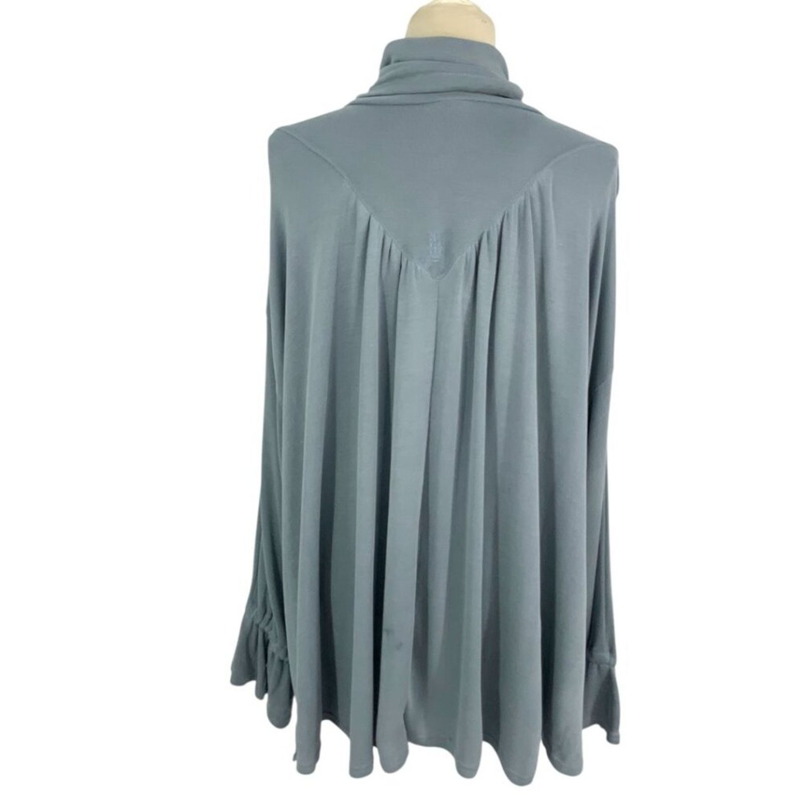 Free People Free People Early Riser Funnel Neck Sweater Dusty Blue Small Size S / US 4 / IT 40 - 9 Thumbnail