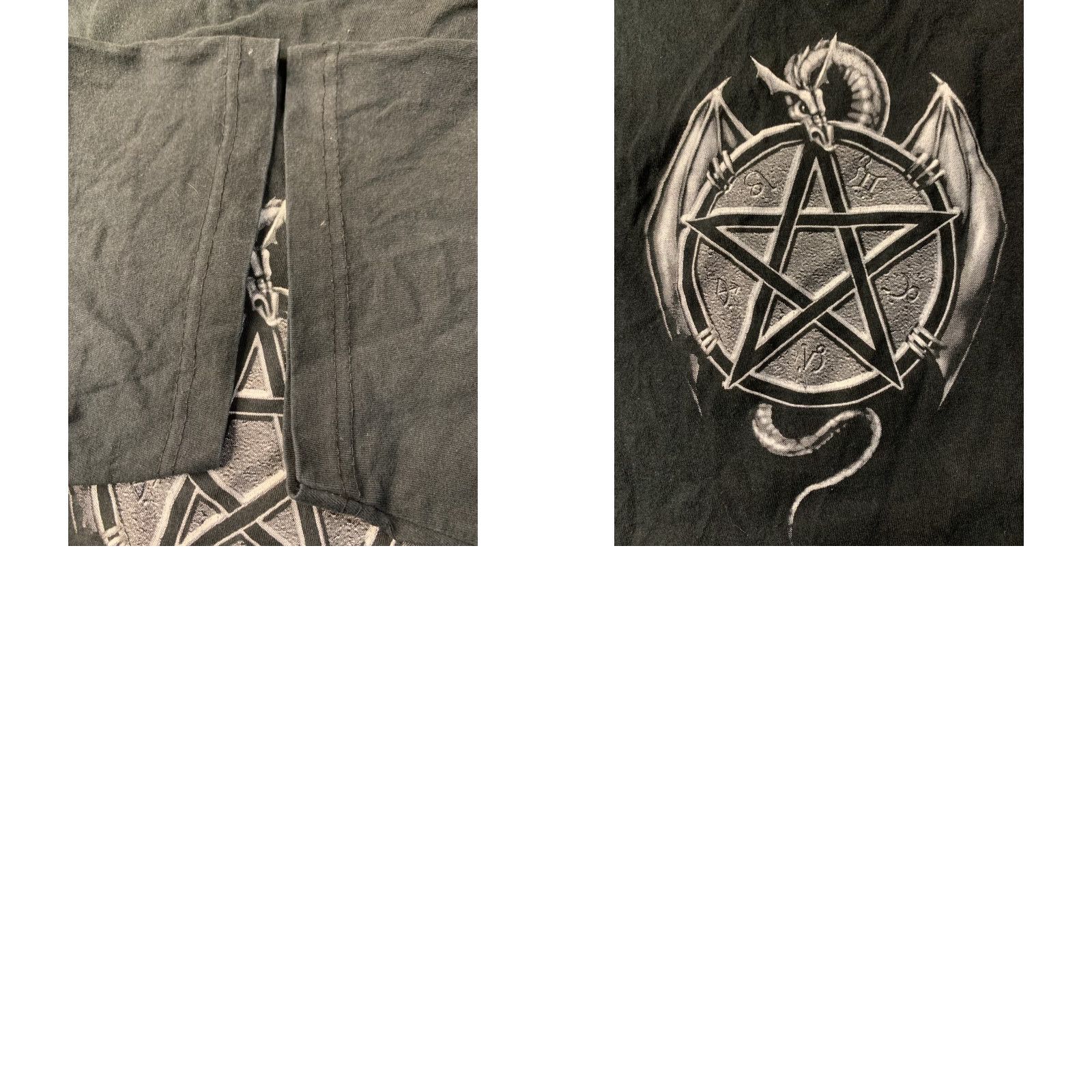 Vintage GRIM REAPER SHIRT Men XS? -> GRIM REAPER Shirt Adult M Black 100% Cotton Spiral Print Grim Reaper on the throne 2010s Vintage No Size US M / EU 48-50 / 2 - 8 Thumbnail