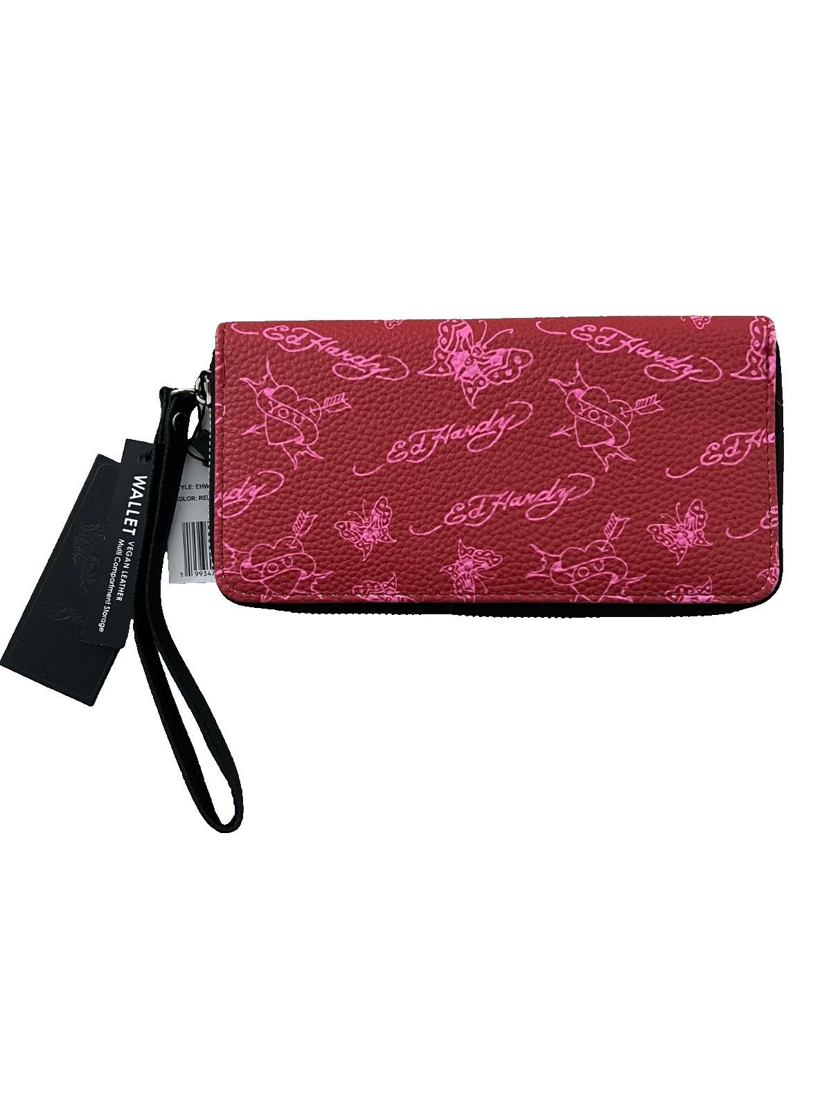 Ed Hardy Ed Hardy Zip Around Wallet Pink Red Tiger Size ONE SIZE - 2 Thumbnail