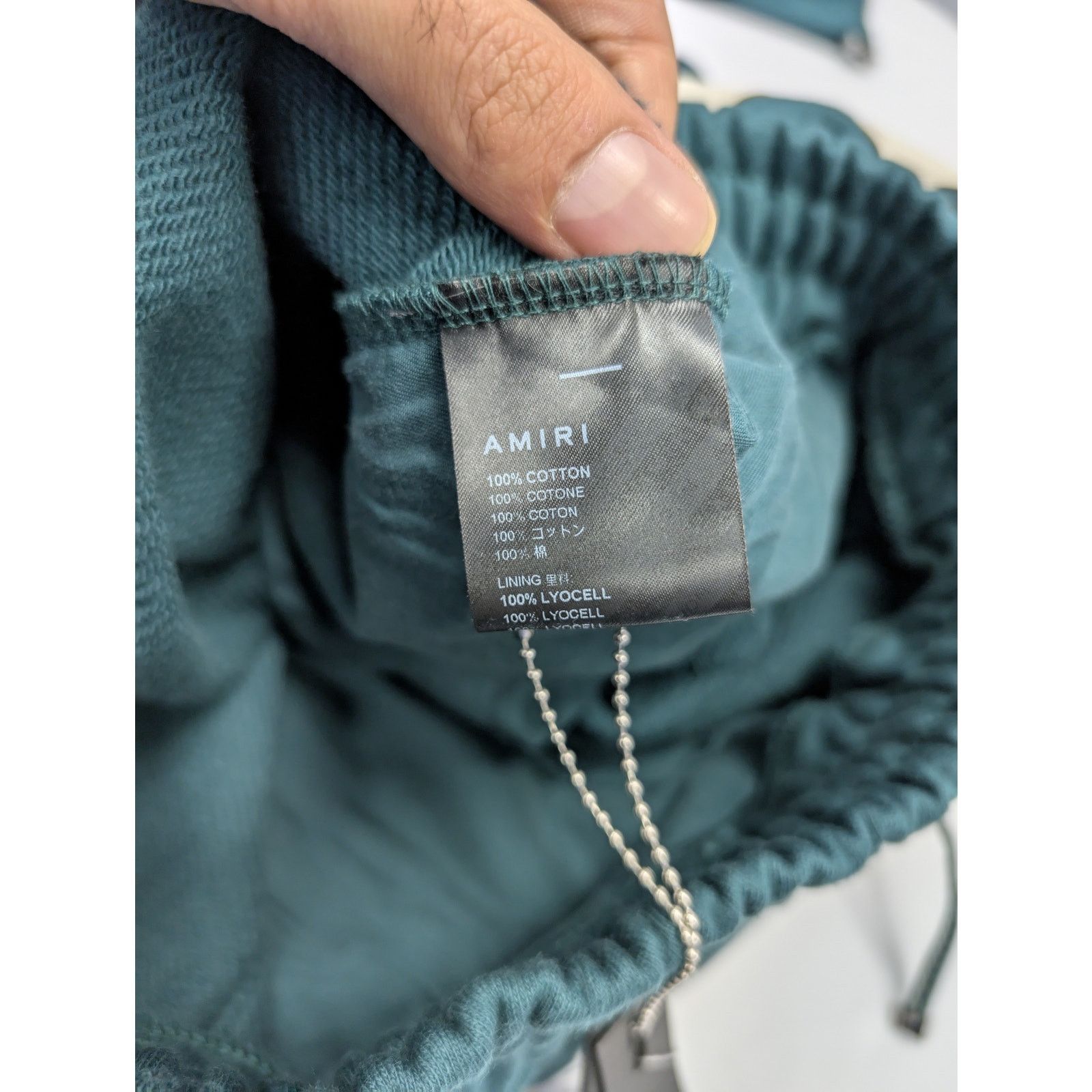 Amiri o1rshd1 Q:2 / Amiri Staggered Sweatpants in Rain Forest Size US 32 / EU 48 - 21 Thumbnail
