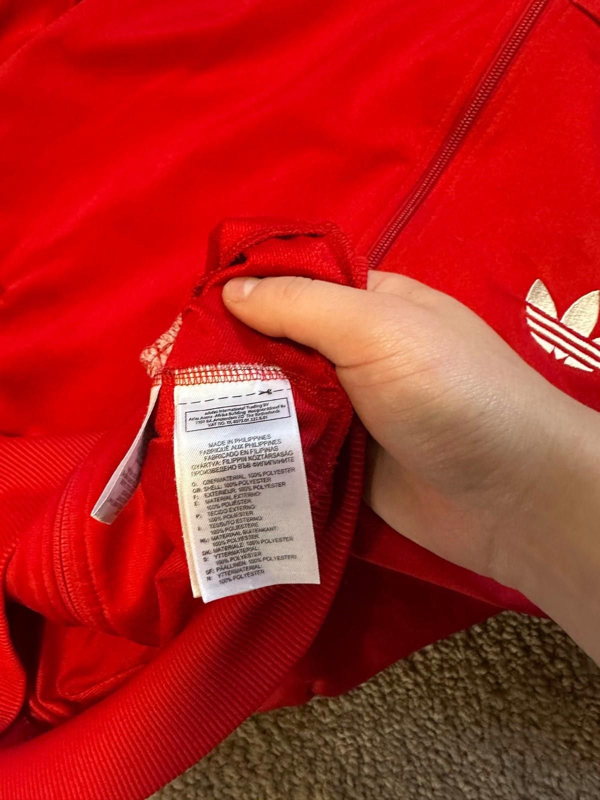 Adidas Vintage Adidas Track Jacket Red Sz M Size US M / EU 48-50 / 2 - 7 Thumbnail
