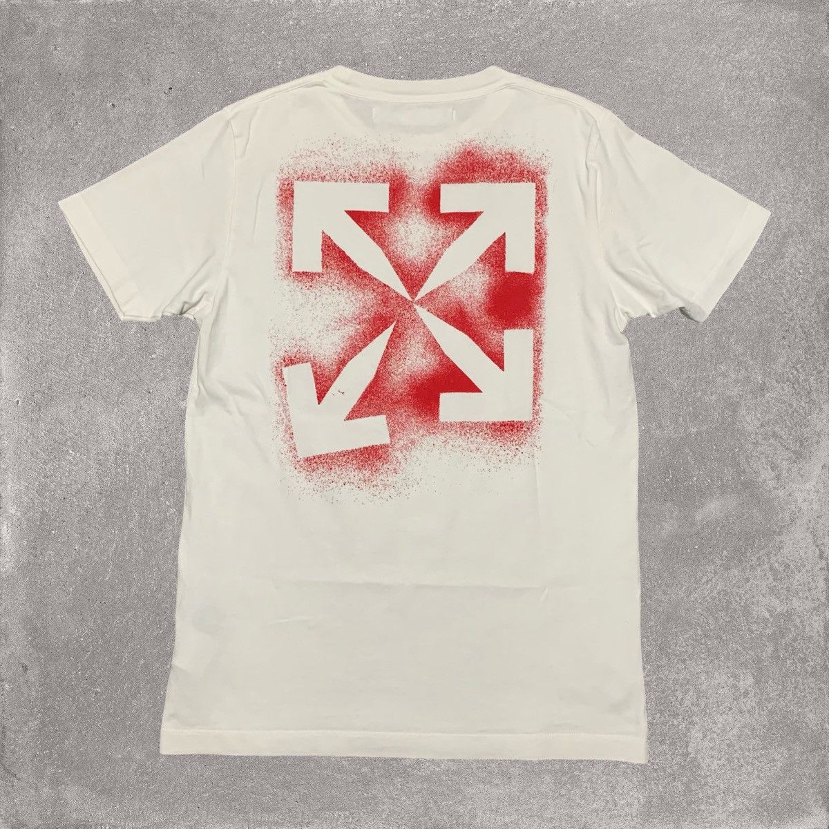Off-White Off White Small Stencil Arrows White Tee Virgil Abloh Size US S / EU 44-46 / 1 - 1 Thumbnail