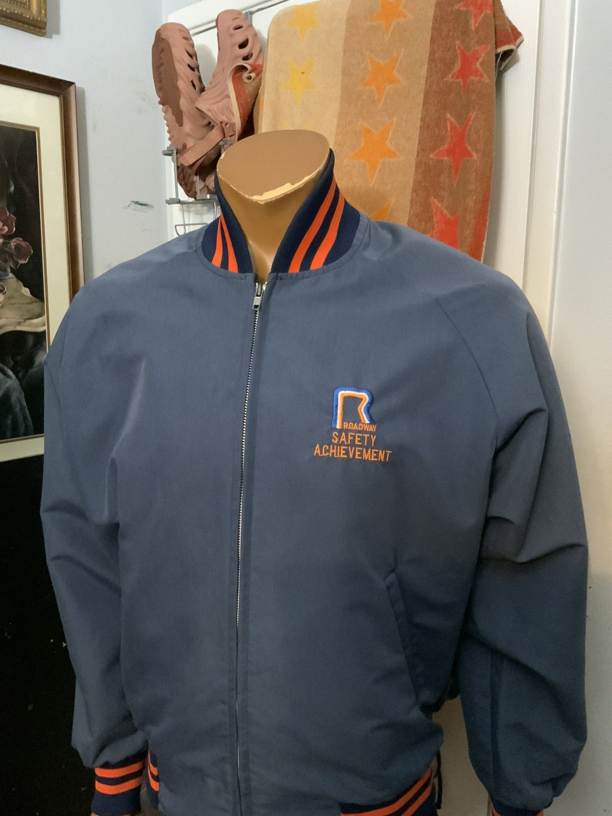 Vintage Vintage 70s Artex Roadway Express Trucking Varsity Jacket Size US M / EU 48-50 / 2 - 9 Thumbnail
