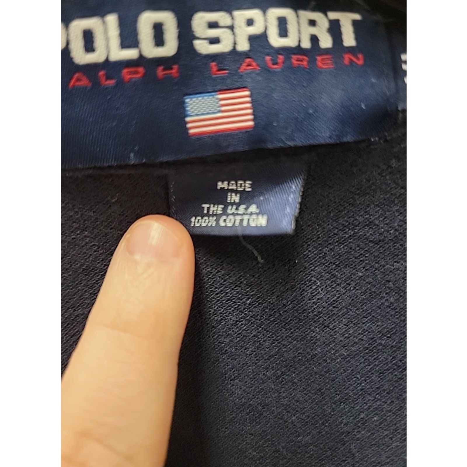 Ralph Lauren VINTAGE Ralph Lauren POLO SPORT FLAG Stars and Stripes Short Sleeve Polo XL Men Blue Polo Shirt Shirt Size US XL / EU 56 / 4 - 4 Thumbnail
