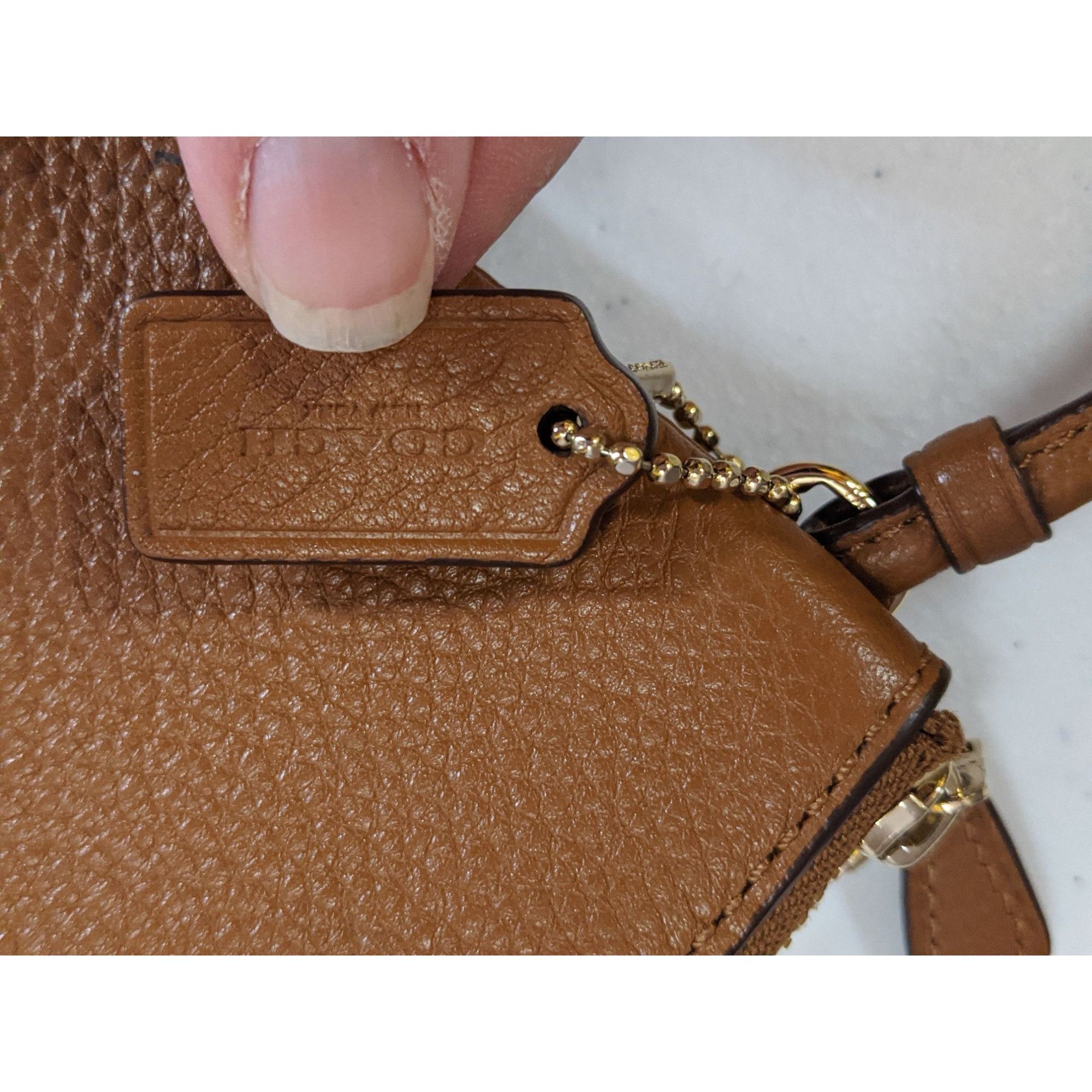 Coach Coach Double-Zip Pebbled Leather Wristlet 4"x6"x1" With 5-In Size ONE SIZE - 2 Thumbnail