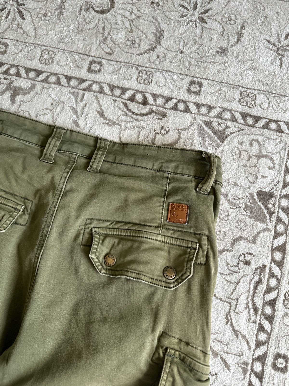 Alpha Industries × Vintage Vintage Alpha Industries Combat Cargo Pants Military Size US 32 / EU 48 - 16 Thumbnail