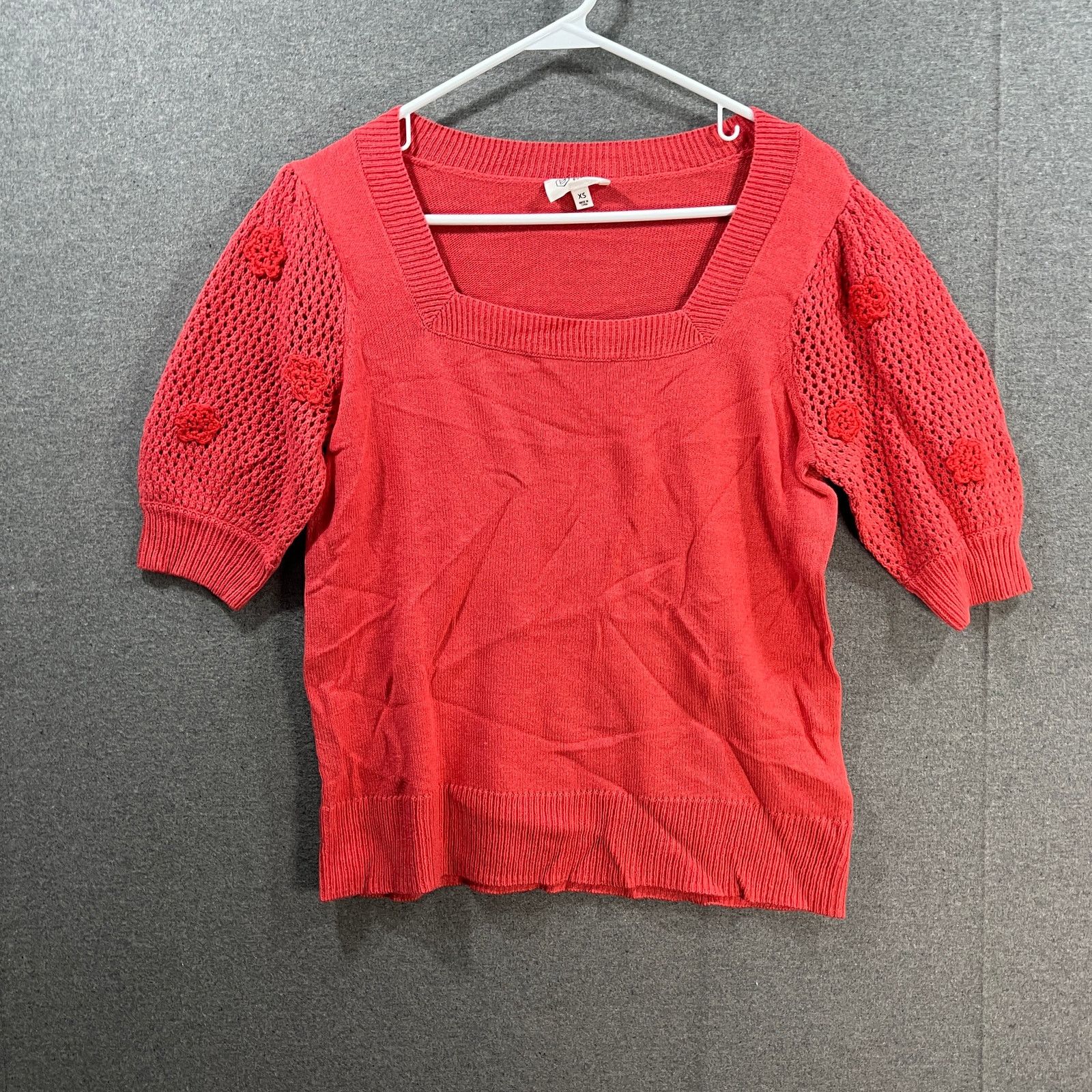 Other Candace Cameron Bure Square Neck Sweater with Sleeve Detail Size XS / US 0-2 / IT 36-38 - 1 Thumbnail