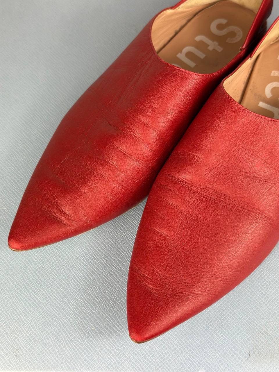 Acne Studios Flats - Acne Studios Vintage Red Leather - Women Mocassins Size US 6 / IT 36 - 3 Thumbnail