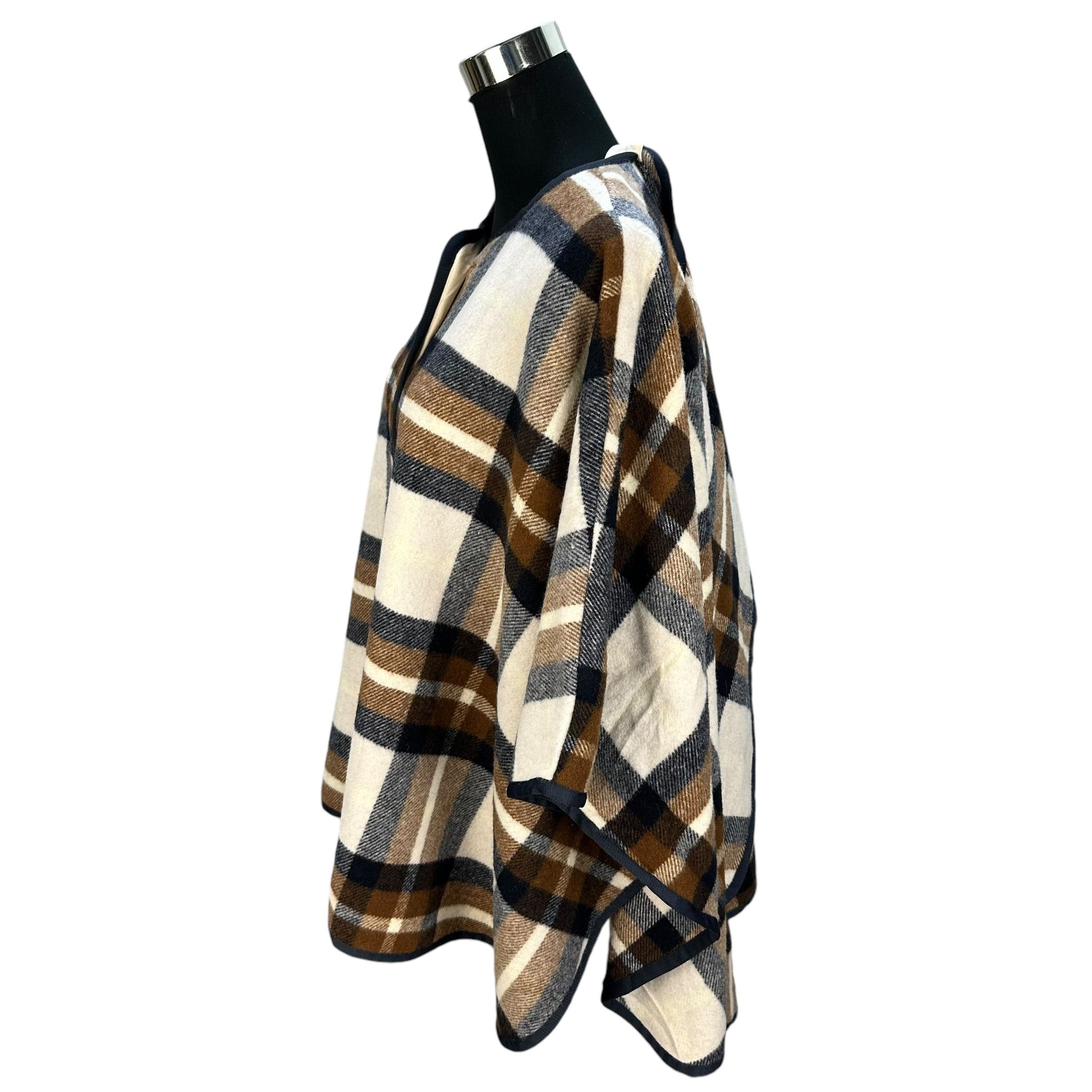 Other SNIDEL Checked Wool Shawl Capes Double Layered #A55-1262 Size US XXL / EU 58 / 5 - 5 Thumbnail