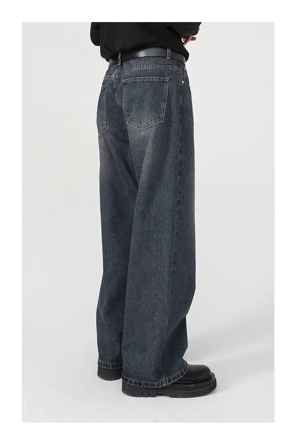 VIBE Straight washed loose trendy jeans Size US 30 / EU 46 - 4 Thumbnail