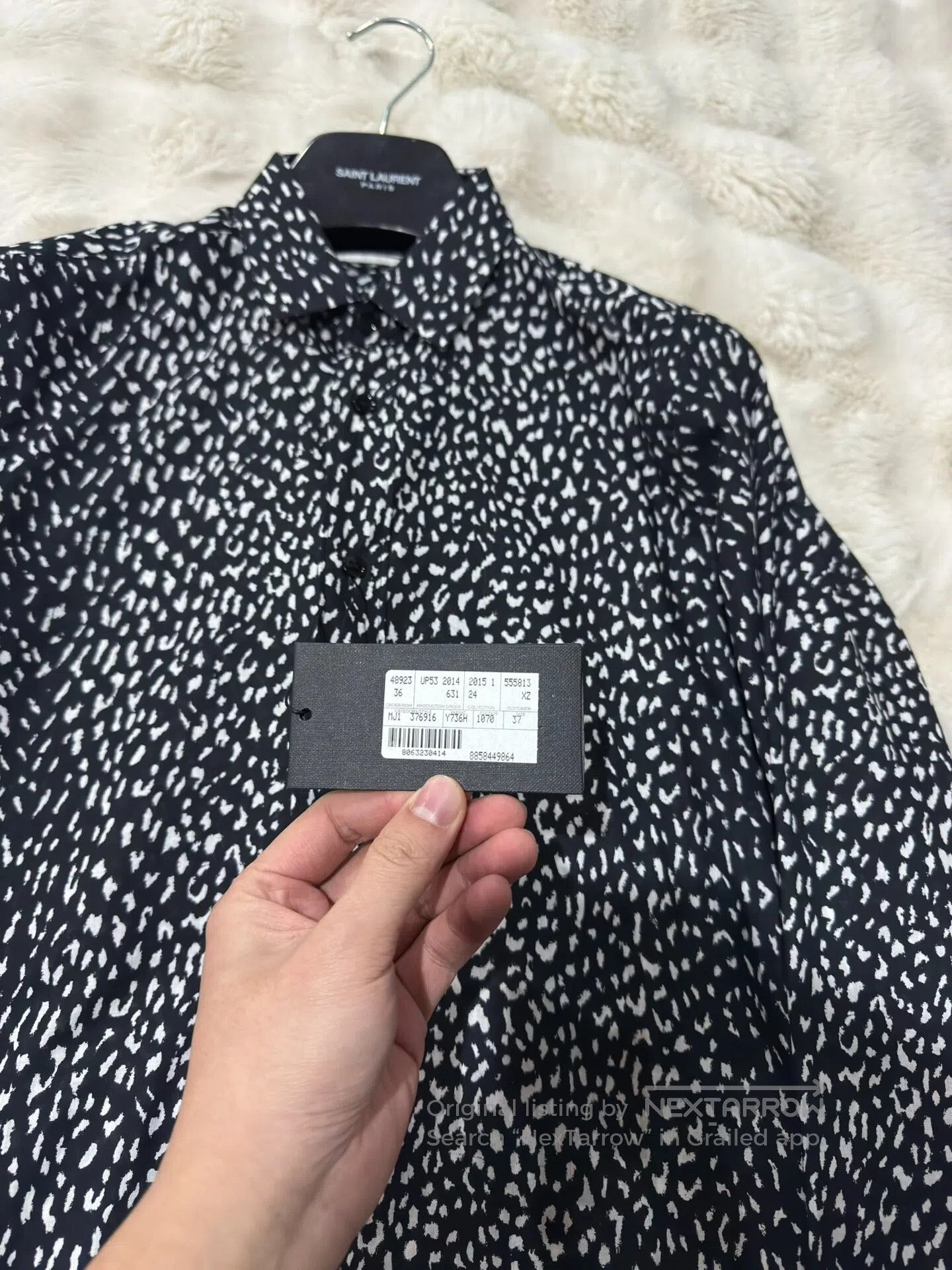 Saint Laurent Paris Saint Laurent Paris size 37 Black Panther Print Shirt| Size US S / EU 44-46 / 1 - 2 Thumbnail