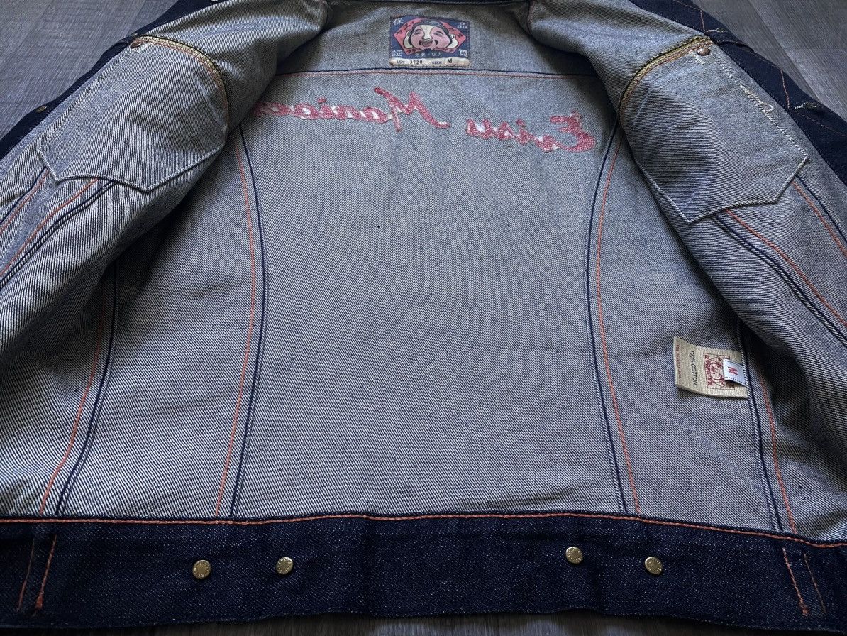Evisu Evisu Maniacs Embroidered Logo Heritage Denim Jeans Jacket Size M / US 6-8 / IT 42-44 - 14 Thumbnail