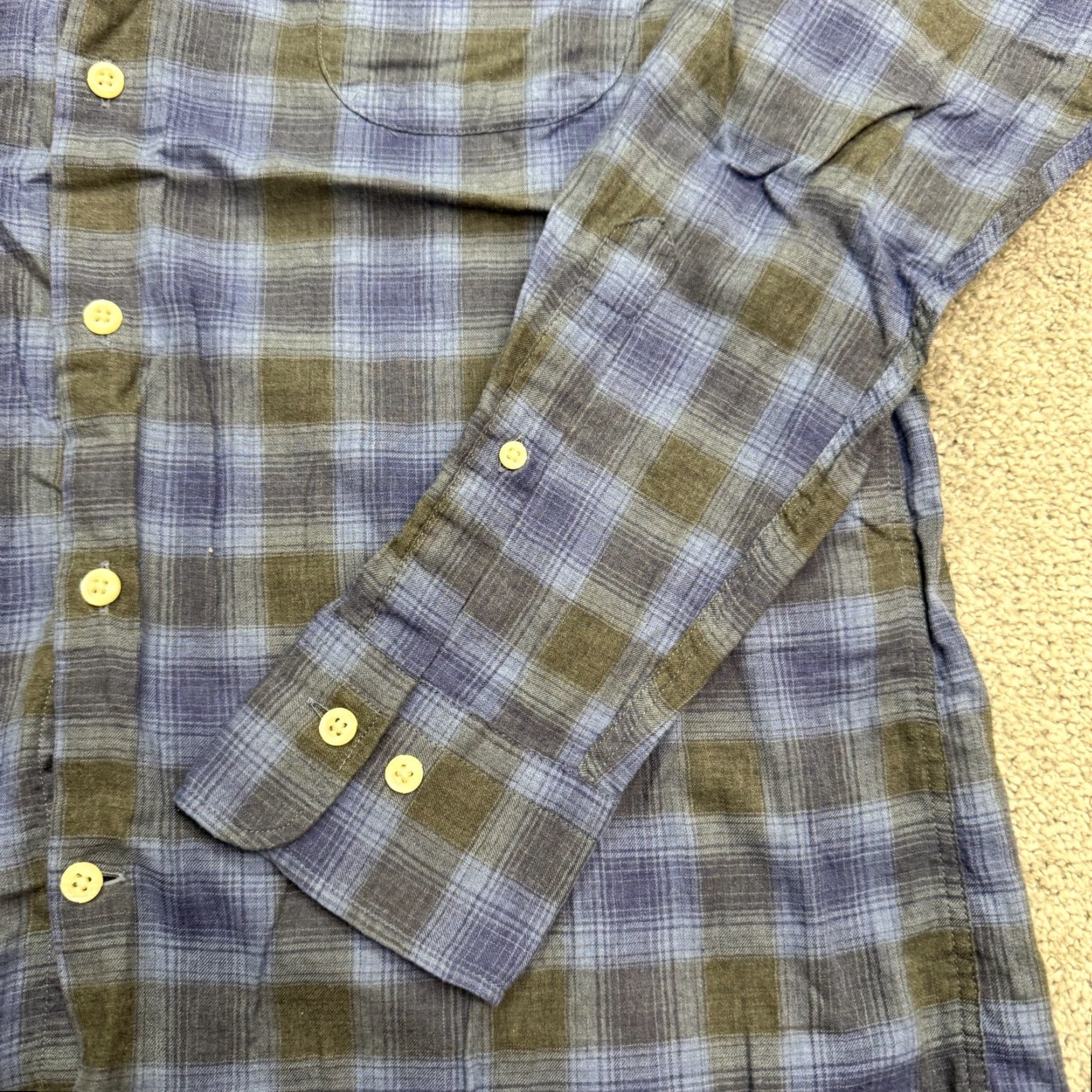 Peter Millar VINTAGE: No — Peter Millar Button-Down Shirt Mens M Blue Plaid Cotton Long Sleeve Casual Size US M / EU 48-50 / 2 - 5 Thumbnail