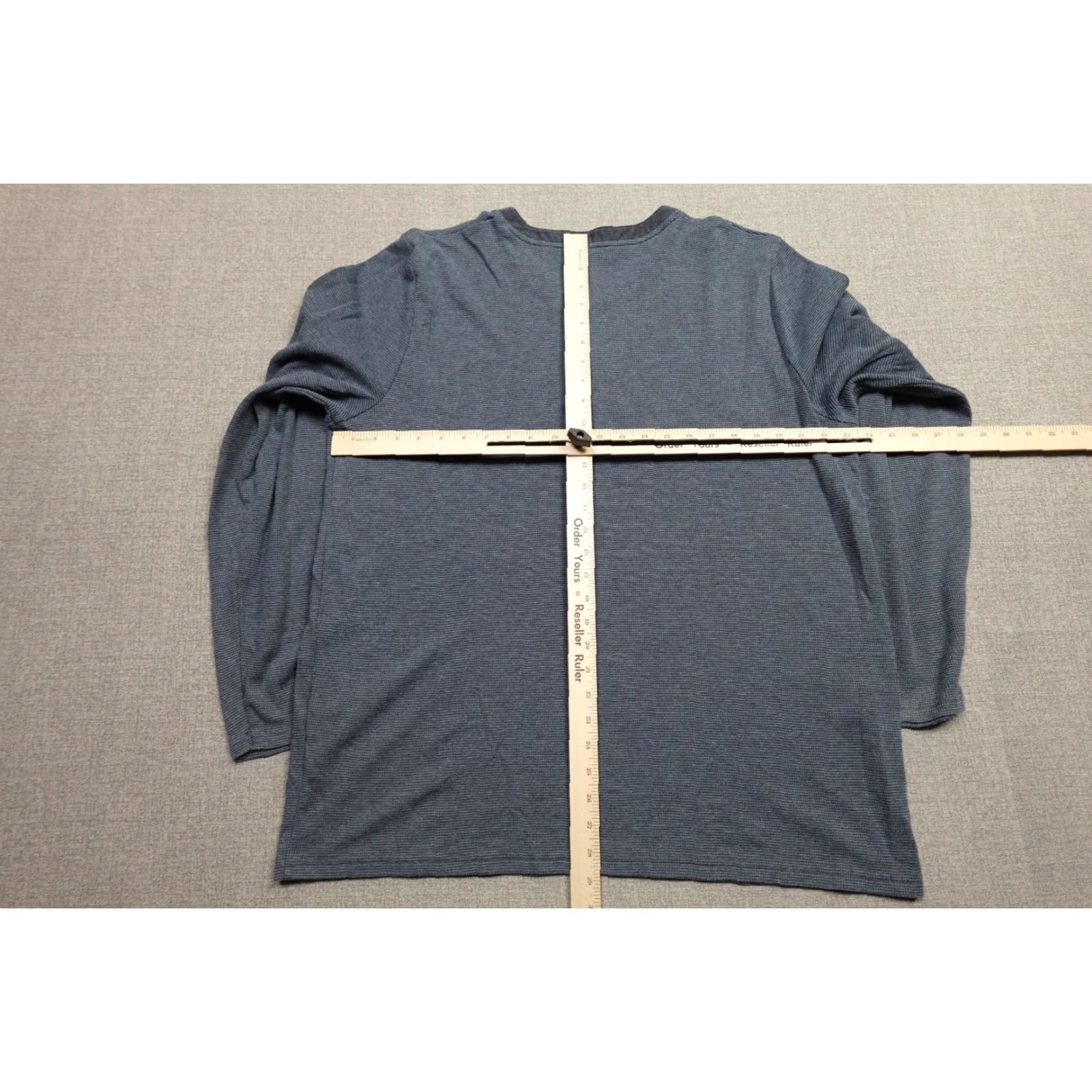 TravisMathew Travis Mathew Henly Shirt Mens 2XL Blue Performance Stretch Golf Breathable Long Sleeve Henley Logo - Size US XXL / EU 58 / 5 - 6 Thumbnail