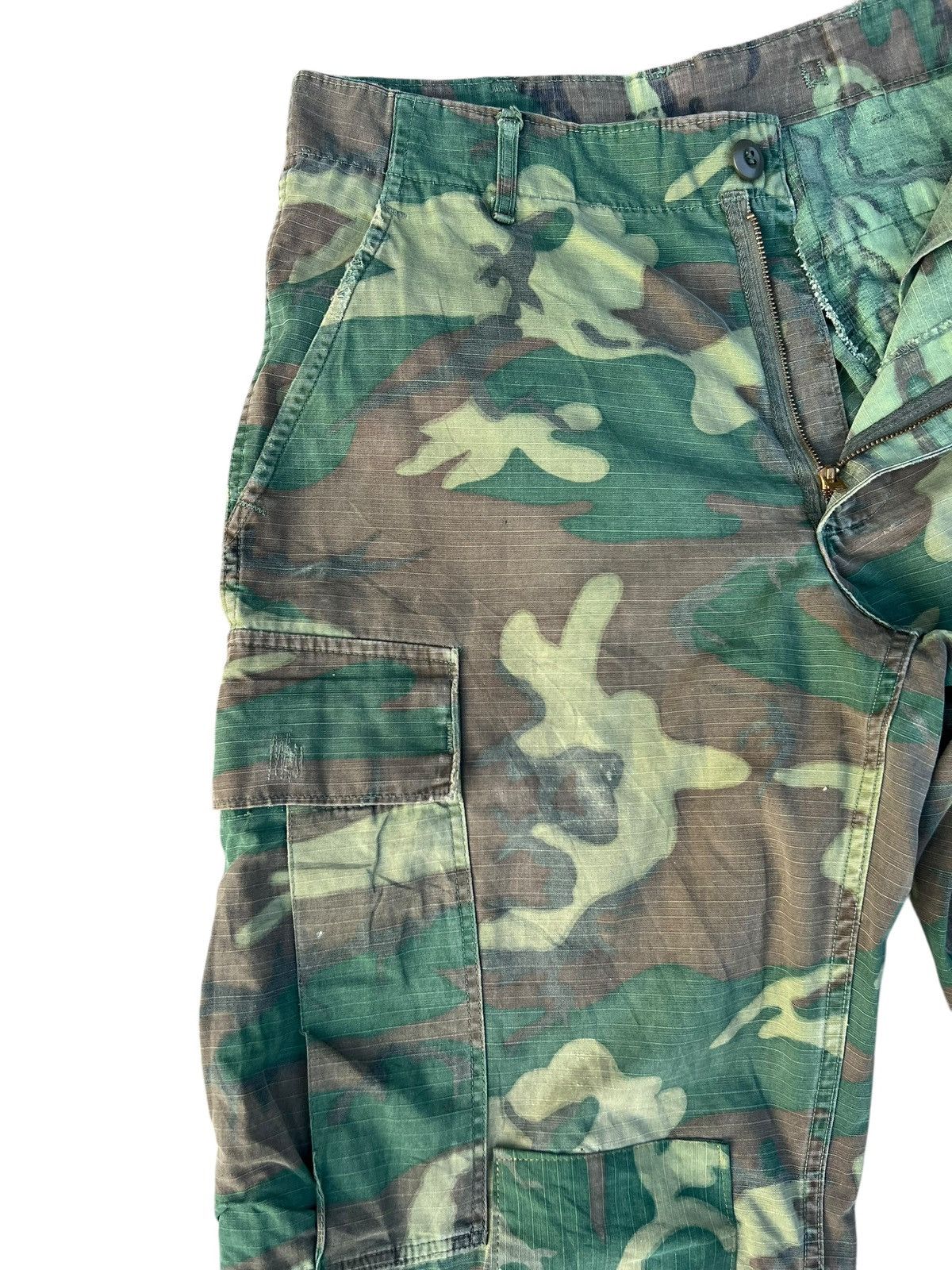 Vintage Vintage 1969 Vietnam War ERDL Camo Ripstop Poplin Trouser Size US 30 / EU 46 - 8 Thumbnail