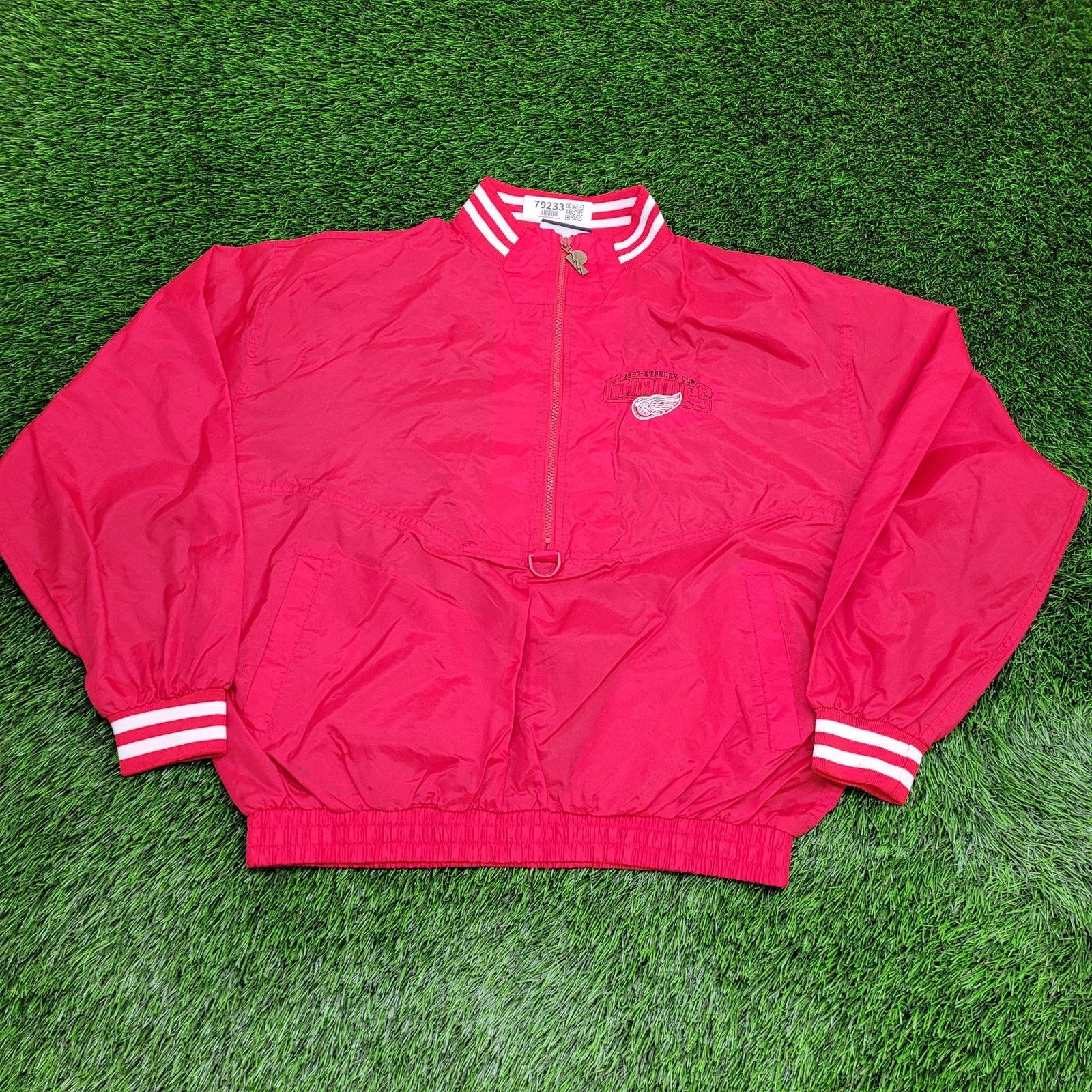 Pro Player Vintage 90s Detroit Red-Wings Jacket Medium 27x27 Baggy Red Size US M / EU 48-50 / 2 - 1 Thumbnail