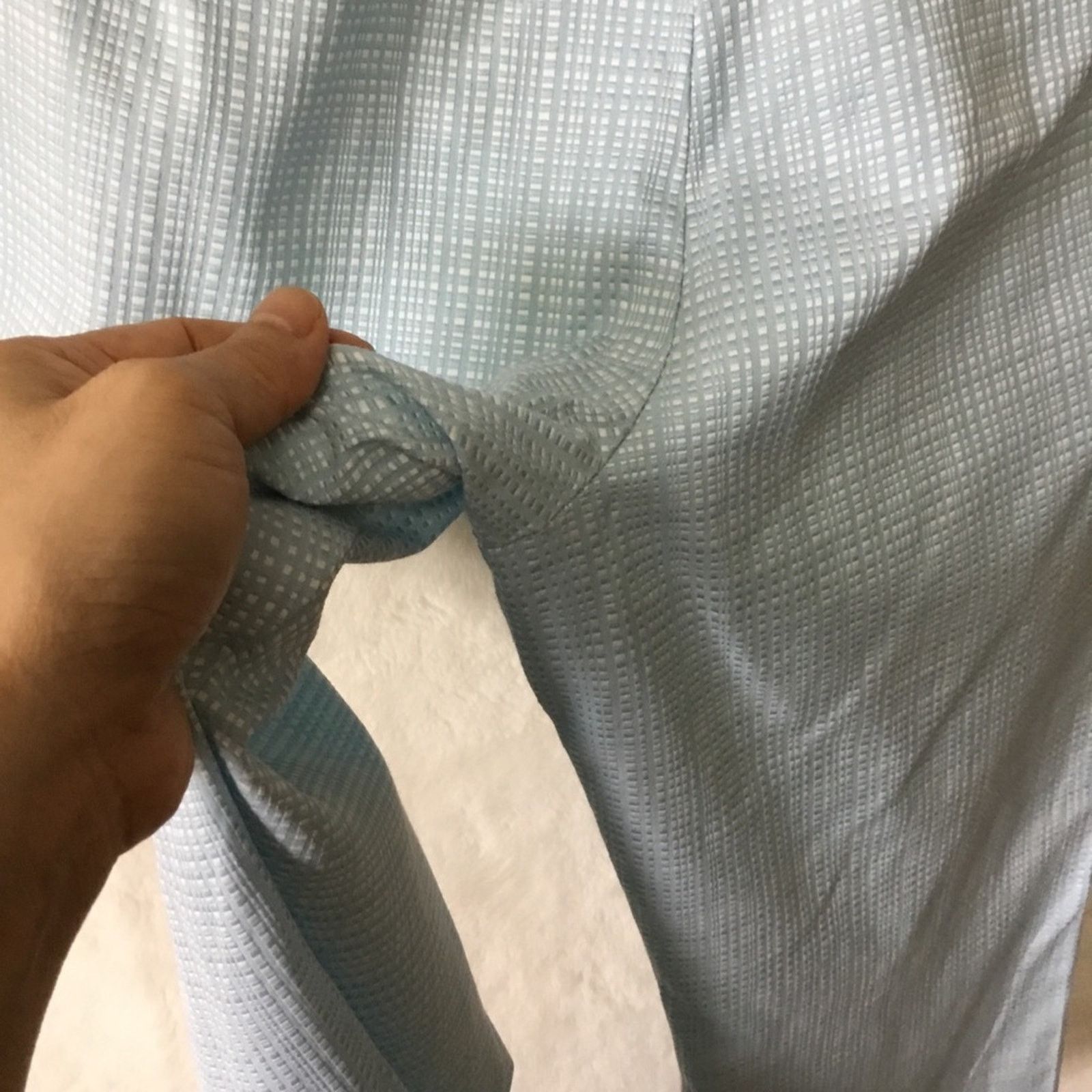 Ann Taylor Ann Taylor Blue Pattern Crop Pants Size 28" / US 6 / IT 42 - 11 Thumbnail