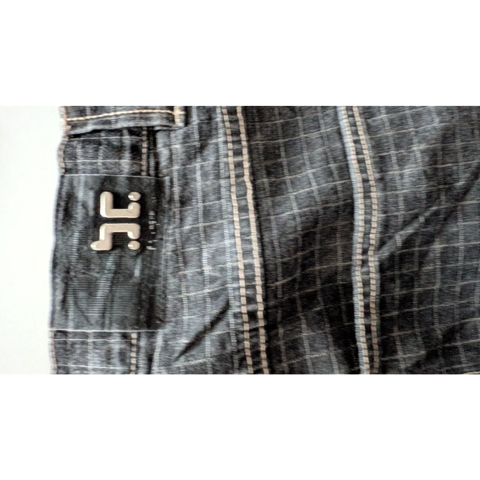 Denime Barcode Grid Jeans W34 L32 Black Denim Jeans Men 5-Pocket Zip Fly BarCode Grid Brand Denim 34x32 Black 100% Cotton XS? Size US 34 / EU 50 - 6 Thumbnail