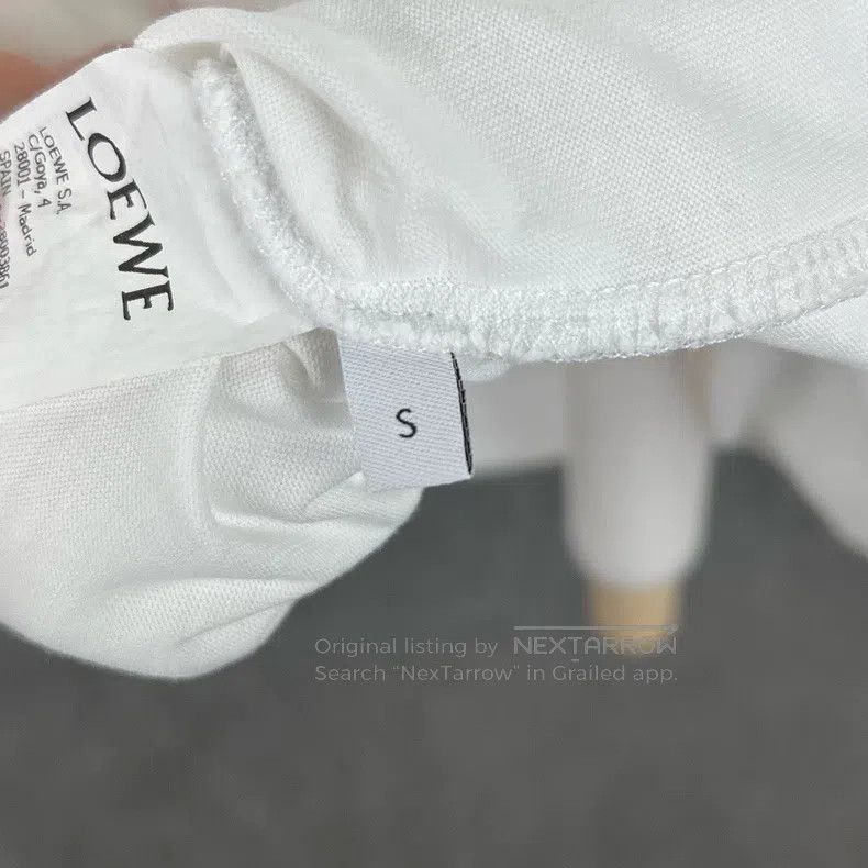 Loewe Loewe White Embossed印花Short Sleeve T-shirt Size US S / EU 44-46 / 1 - 4 Thumbnail