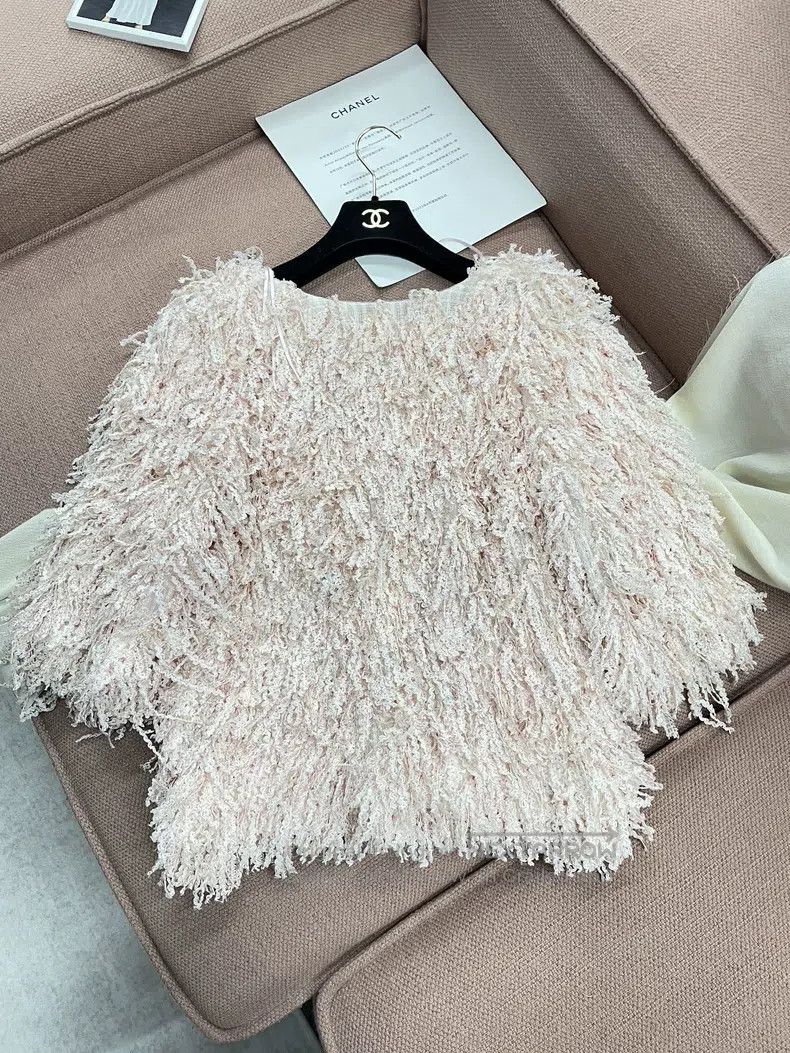 Chanel Chanel Waterfall series pink tassel short sleeves Size XS / US 0-2 / IT 36-38 - 2 Thumbnail
