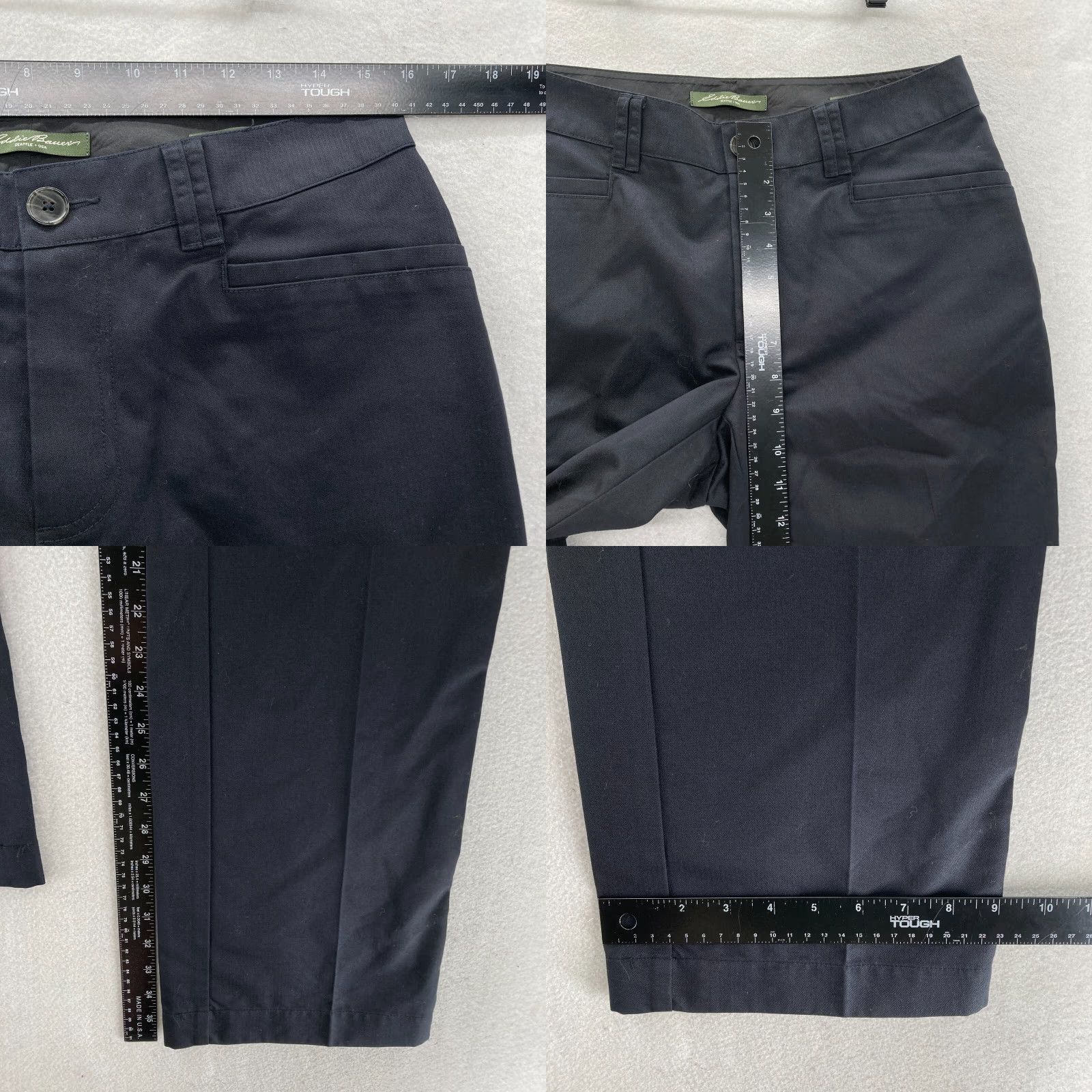 Eddie Bauer Eddie Bauer Blakely Fit Bootcut Pants Women's 6 Tall Black Mid Rise Casual NWT Size 28" / US 6 / IT 42 - 8 Thumbnail