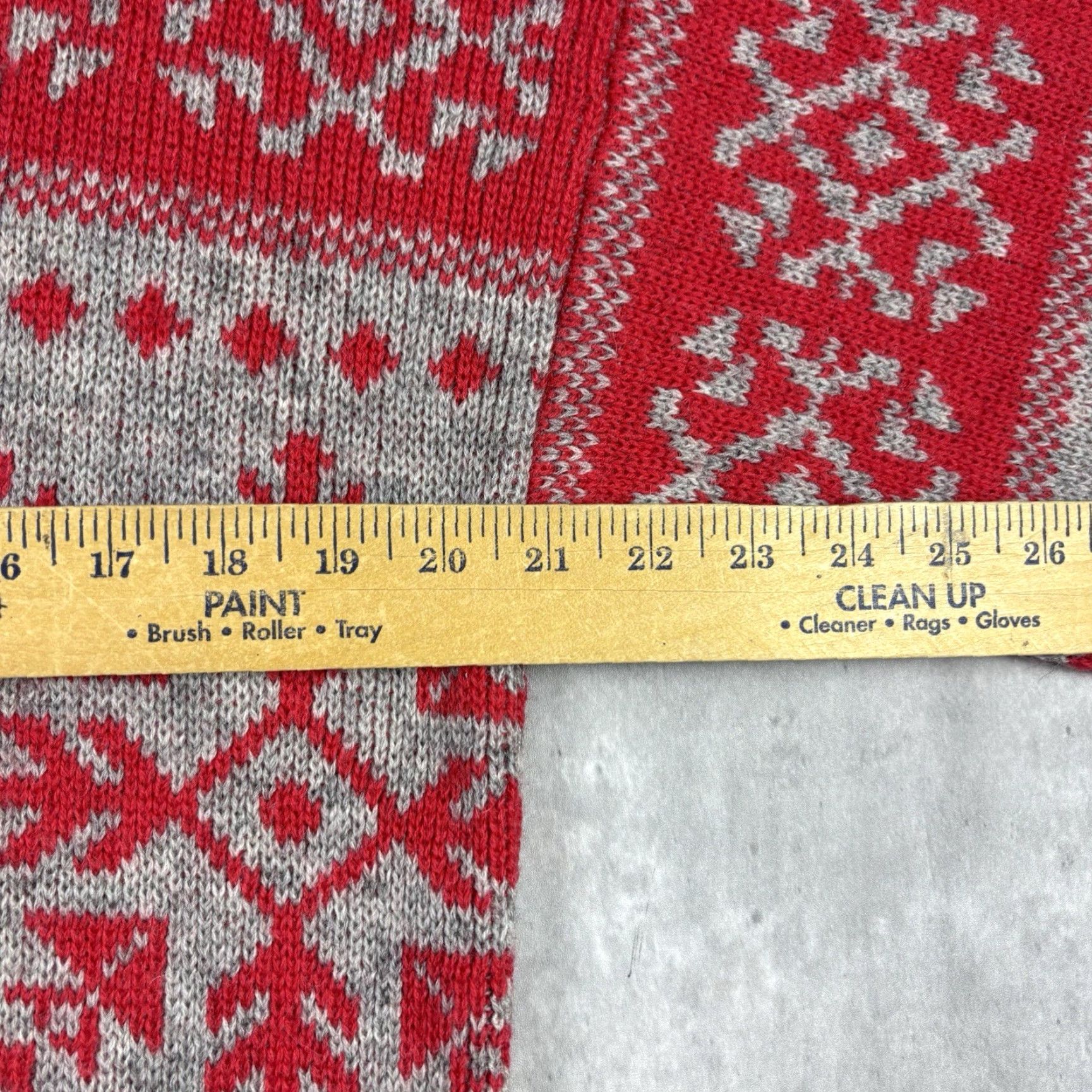 Evan Picone VINTAGE Evan Picone Knit Sweater Red Pullover Wool Snowflake Pattern Adults Large Size L / US 10 / IT 46 - 3 Thumbnail