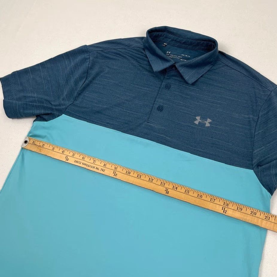 Under Armour **Men's Blue Under Armour Heatgear Polo Shirt M Colorblock Golf** User: Men's Blue Under Armour Heatgear Polo Shirt M Colorblock Golf Size US M / EU 48-50 / 2 - 6 Thumbnail