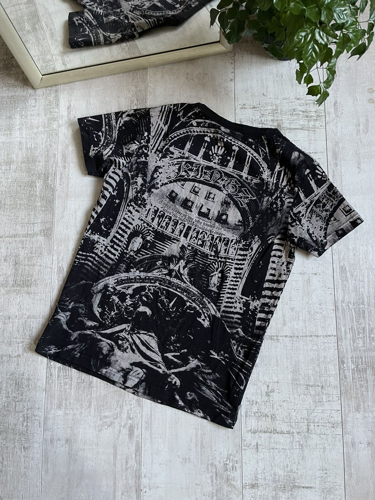 Japanese Brand × Vintage × semanticdesign VTG Semantic Design Over Printed T-Shirt Archive VERY RARE Size M / US 6-8 / IT 42-44 - 8 Thumbnail