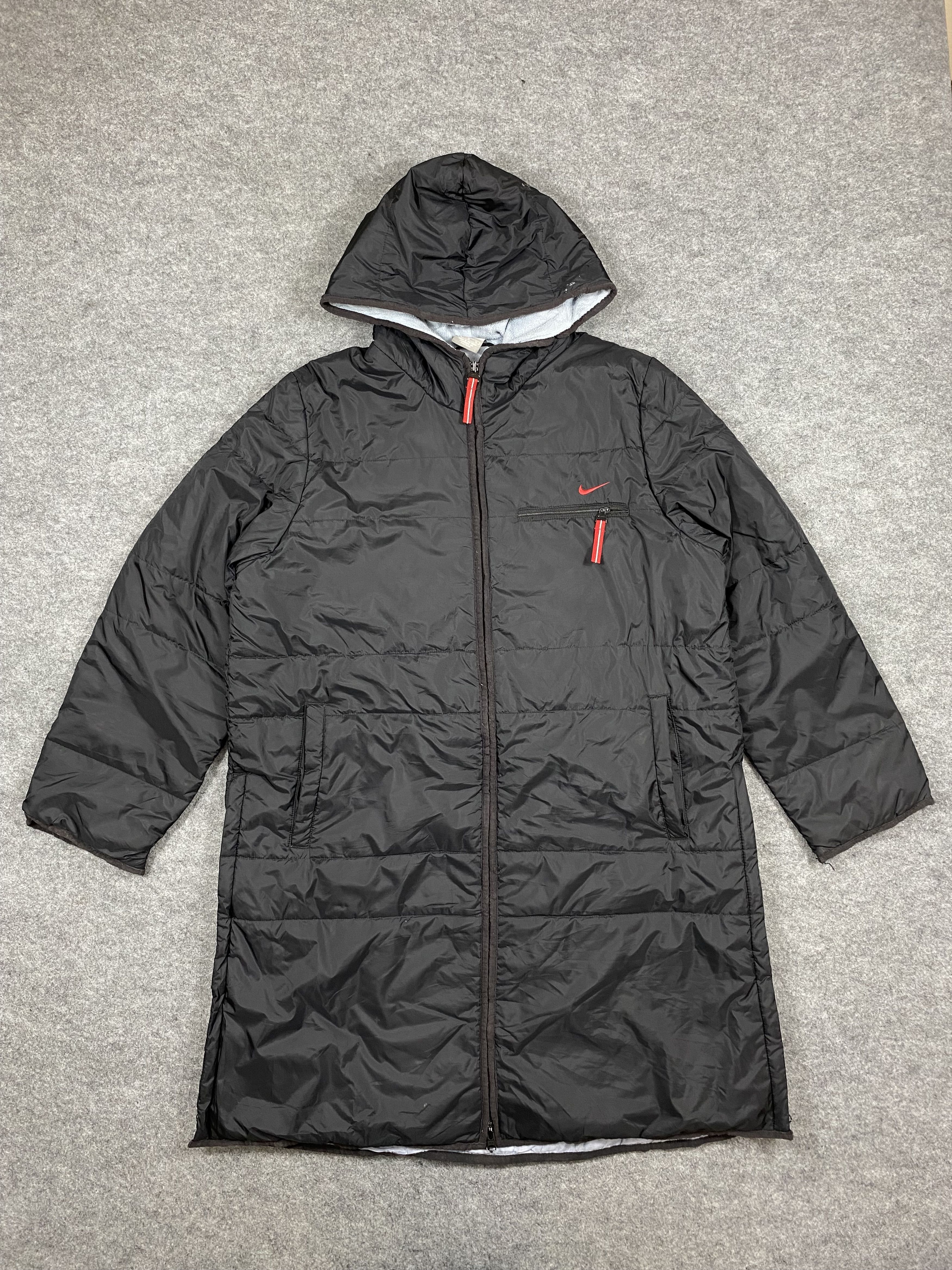 Nike VINTAGE Nike Long Puffer Jacket-J672 Size US M / EU 48-50 / 2 - 1 Thumbnail