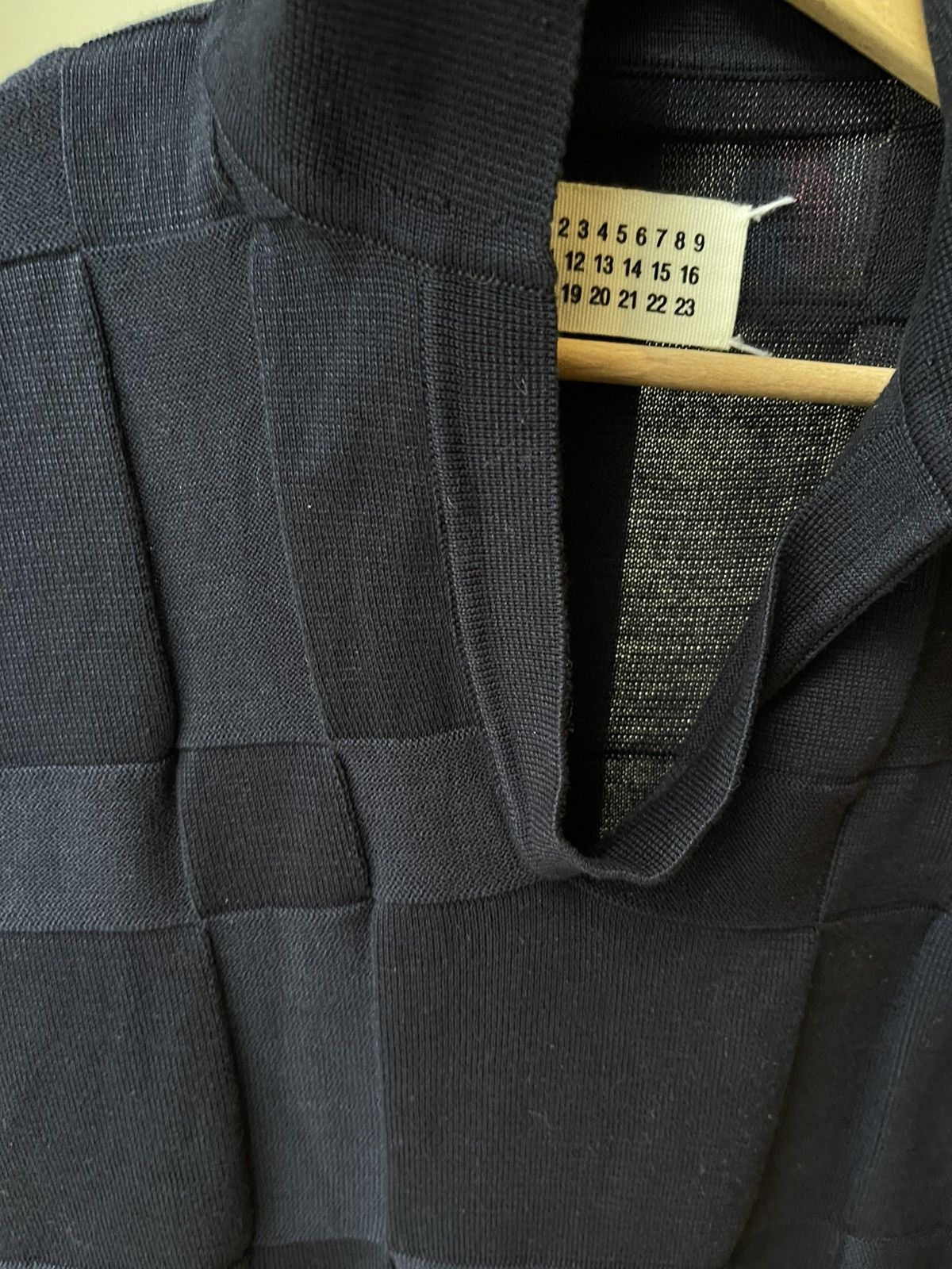 Maison Margiela Maison Margiela SS08 Navy Open-Collar Knit Polo Sweater Size US S / EU 44-46 / 1 - 6 Thumbnail