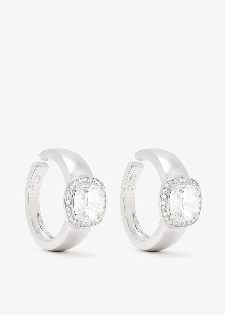Balenciaga o1w1db10825 Size: OS / Maxi Solitaire Ear Cuffs in Silver Size ONE SIZE - 1 Thumbnail