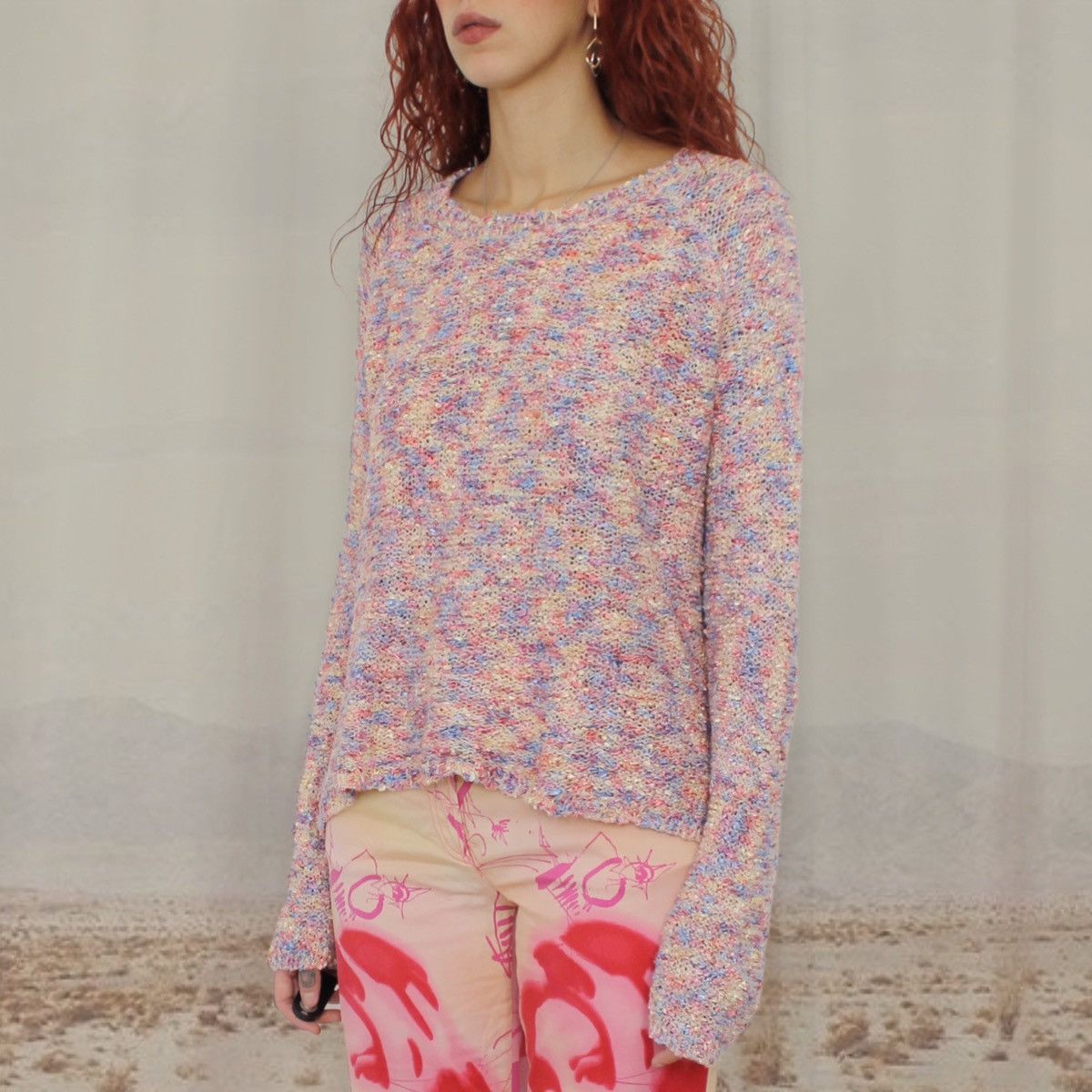 Other × Vintage 🌸PINK SWEATER🌸 Size M / US 6-8 / IT 42-44 - 2 Thumbnail