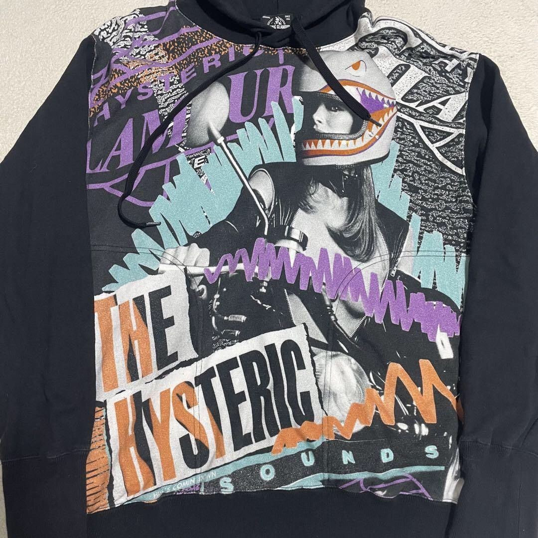 Hysteric Glamour Hysteric Glamour Aop His Girl Biker Hoodie Size US M / EU 48-50 / 2 - 2 Thumbnail