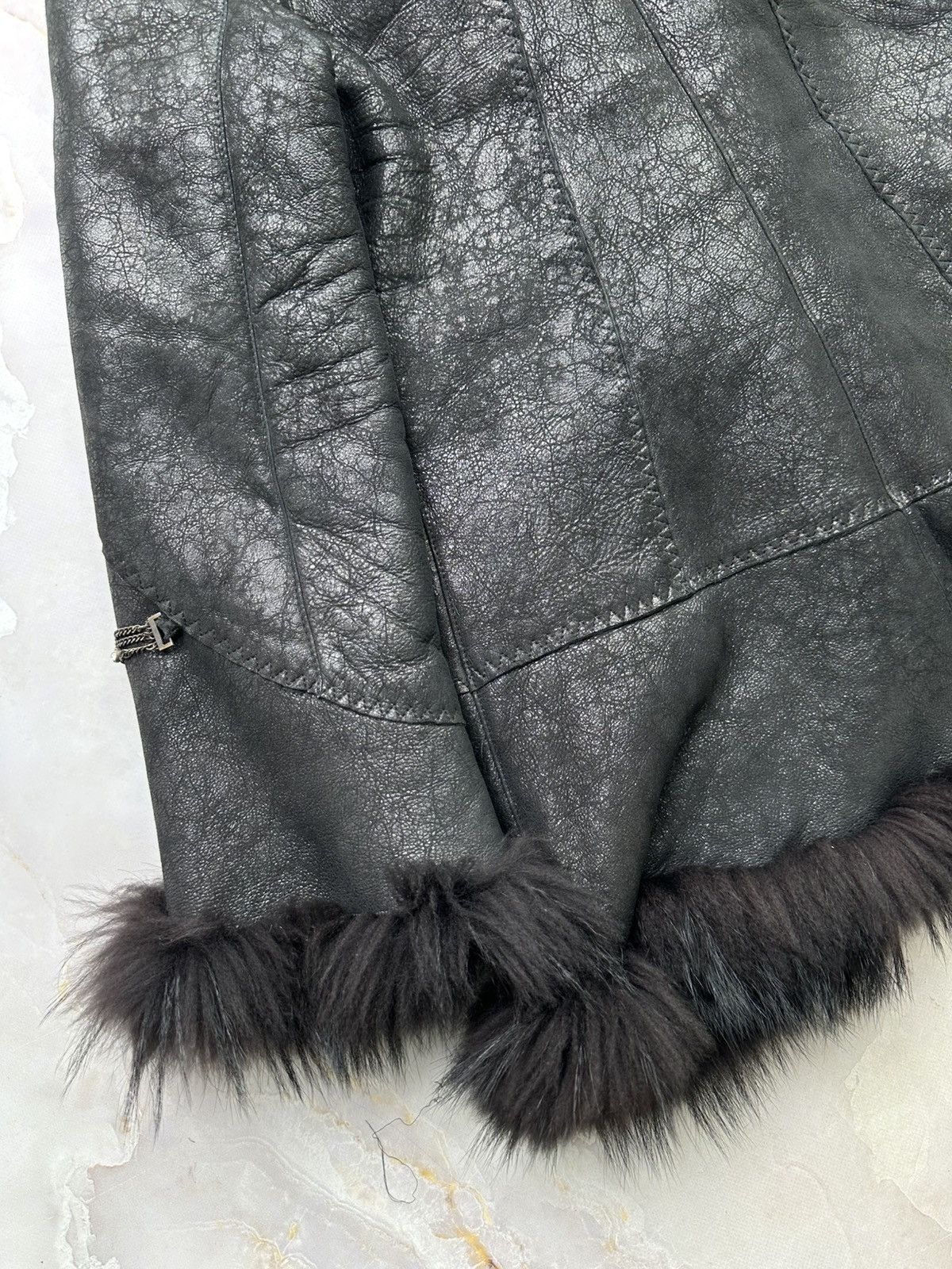 Japanese Brand Vintage Sheepskin Coat (E1) Size L / US 10 / IT 46 - 13 Thumbnail