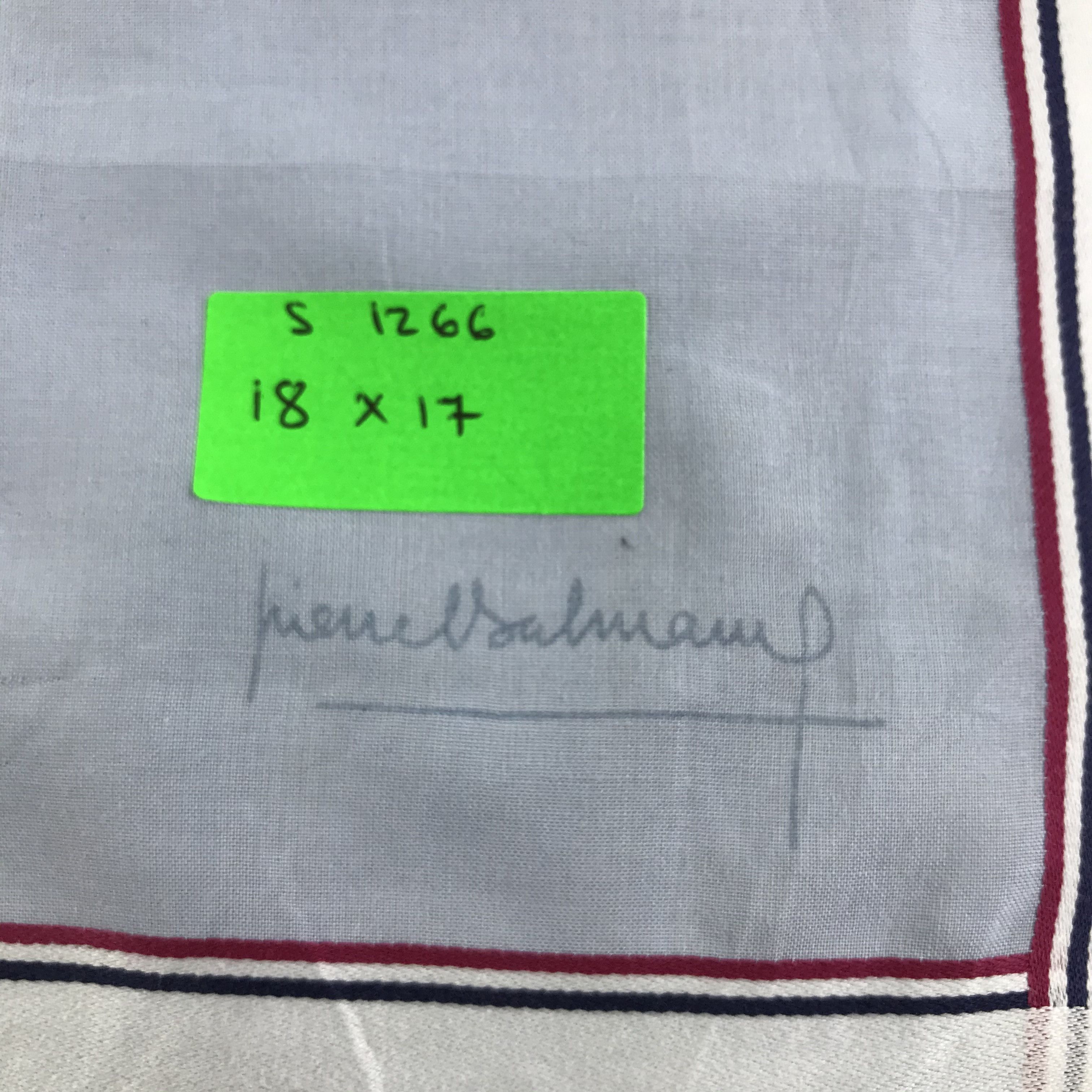 Pierre Balmain × Vintage Pierre Balmain Bandana / Handkerchief / Neckerchief - S1266 Size ONE SIZE - 5 Thumbnail