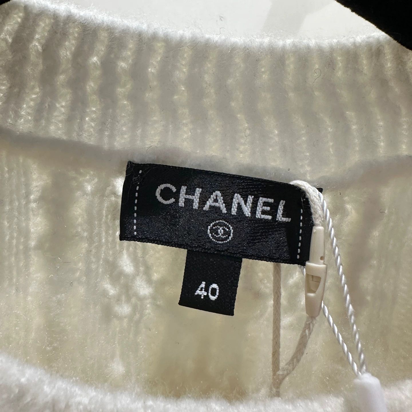 Chanel Chanel may587 Logo Cable Knit Cashmere Sweater 40 Size M / US 6-8 / IT 42-44 - 3 Thumbnail