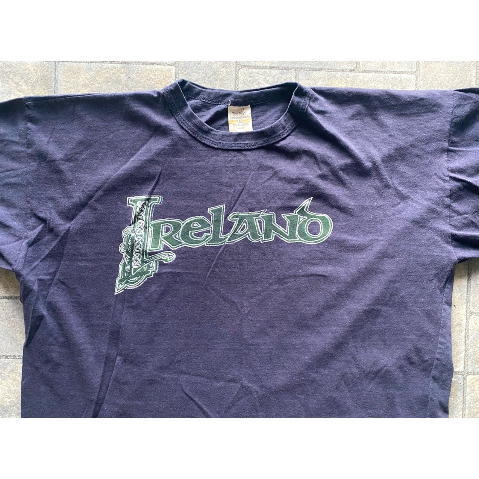 Vintage VINTAGE Tex Print T-Shirt Ireland 42/44 Men Short Sleeve See Photos Size US XL / EU 56 / 4 - 3 Thumbnail