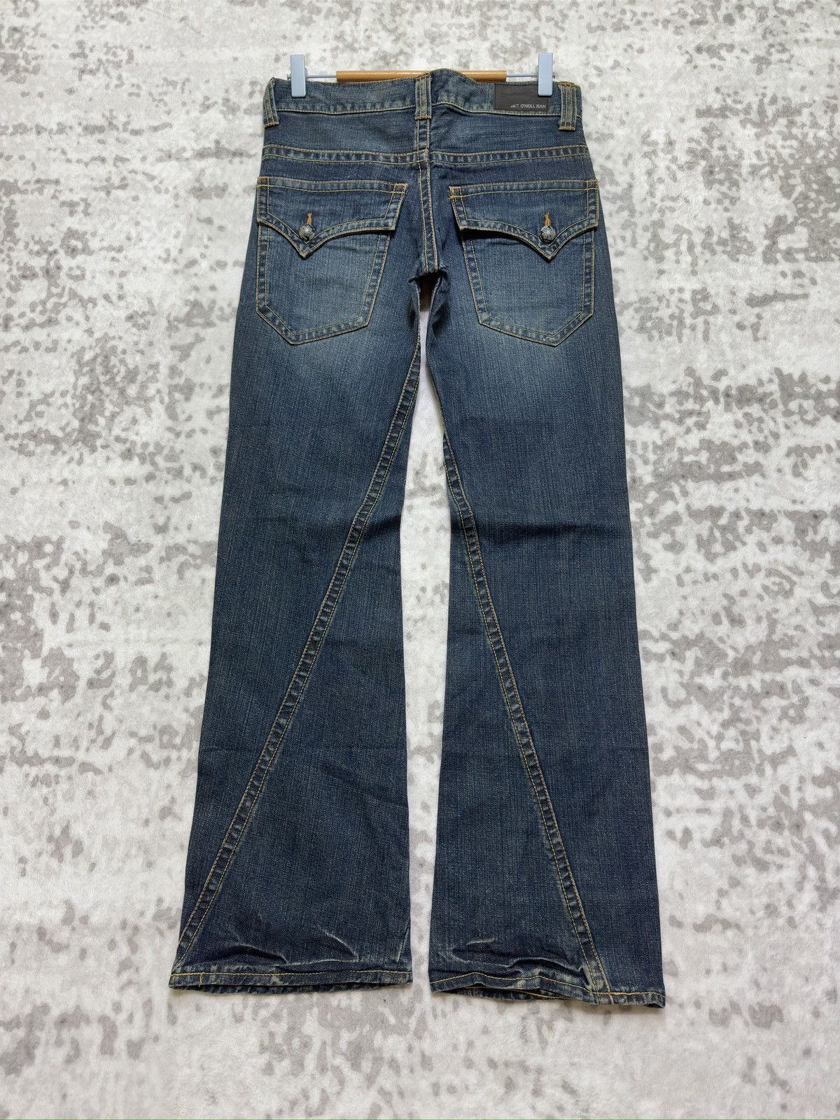 O'Neill Y2K O’Neill Flared Spiral Leg Jeans Embroidered Cross Denim Size US 30 / EU 46 - 2 Thumbnail