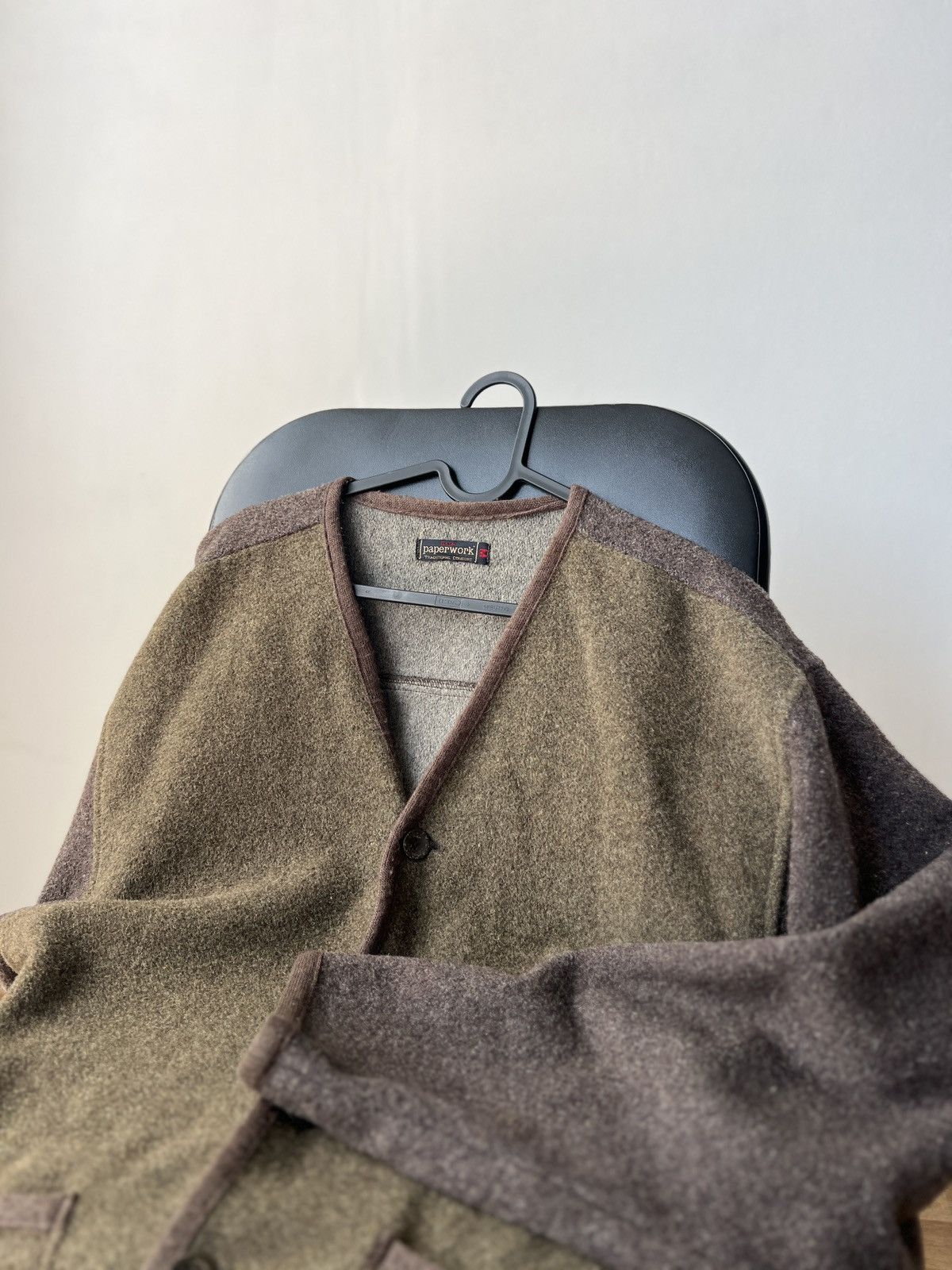 Other Vintage Paperwork Denmark Utility Wool Cardigan Jacket M Size US M / EU 48-50 / 2 - 5 Thumbnail