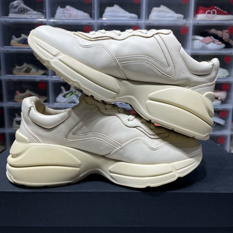 Gucci Gucci Rhyton Classic Logo Low-Top Sneakers for Men - Size US 8.5 / EU 41-42 - 1 Thumbnail