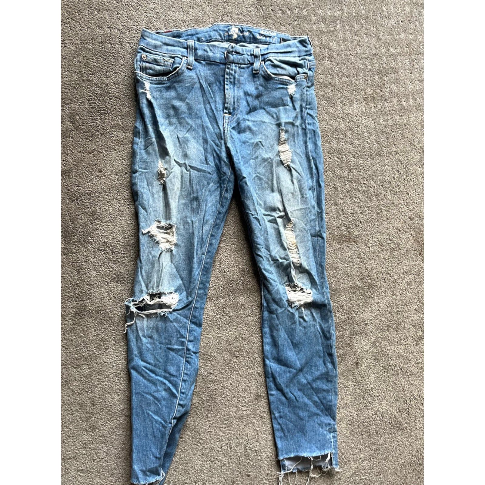 7 For All Mankind 7 for all Mankind Jeans Womens 28 Blue Denim Ankle Slim 7 For All Mankind Jeans Womens 28 Blue Denim Ankle Slim Size 28" / US 6 / IT 42 - 3 Thumbnail