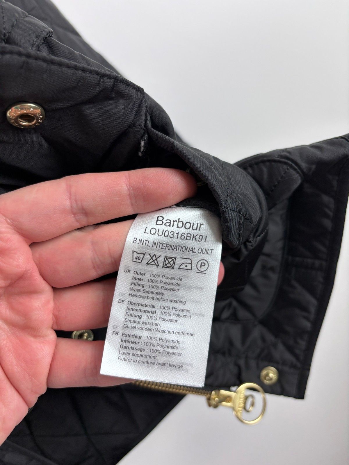 Barbour Barbour International Quilted Belted Jacket Black Size US 4 Size S / US 4 / IT 40 - 10 Thumbnail