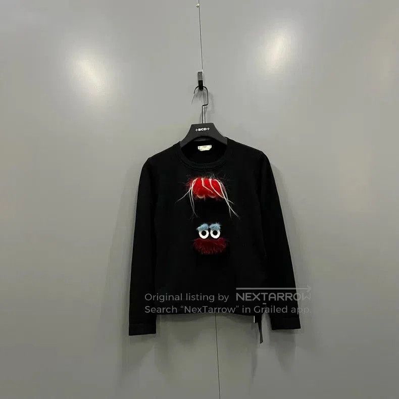 Fendi FENDI Devil Embroidery Knit Sweatshirt . Size US M / EU 48-50 / 2 - 1 Thumbnail