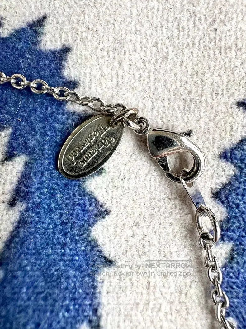 Vivienne Westwood Vivienne Westwood Crystal Bow Heart Necklace. Size ONE SIZE - 5 Thumbnail