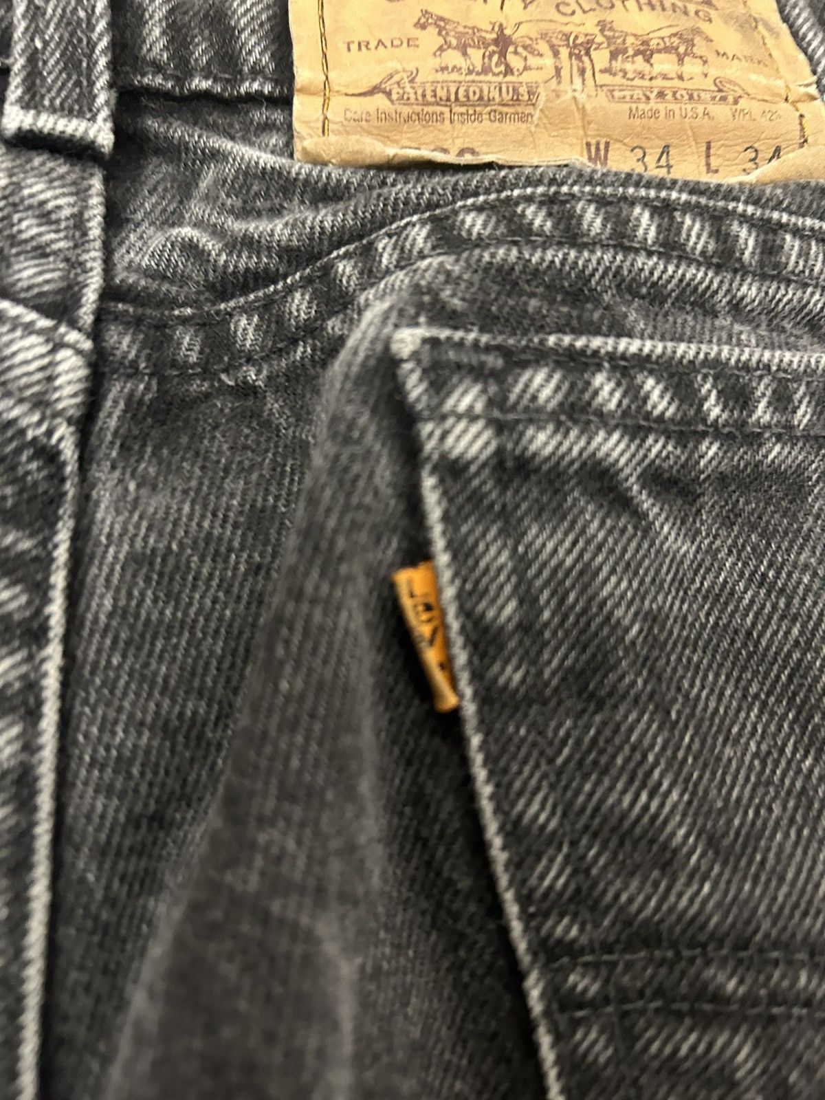Levi's Vintage Clothing Black Levis 560 *ORANGE TAB* *SIZE 34* Size US 34 / EU 50 - 3 Thumbnail